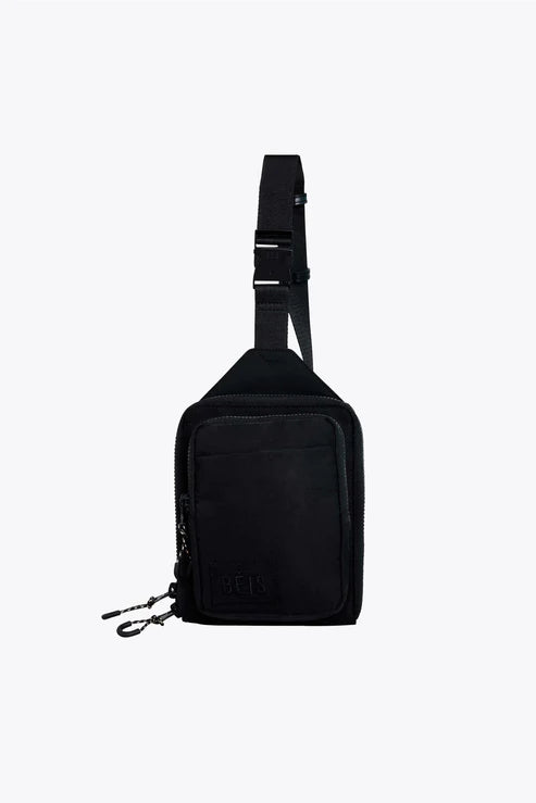 black crossbody sling bag