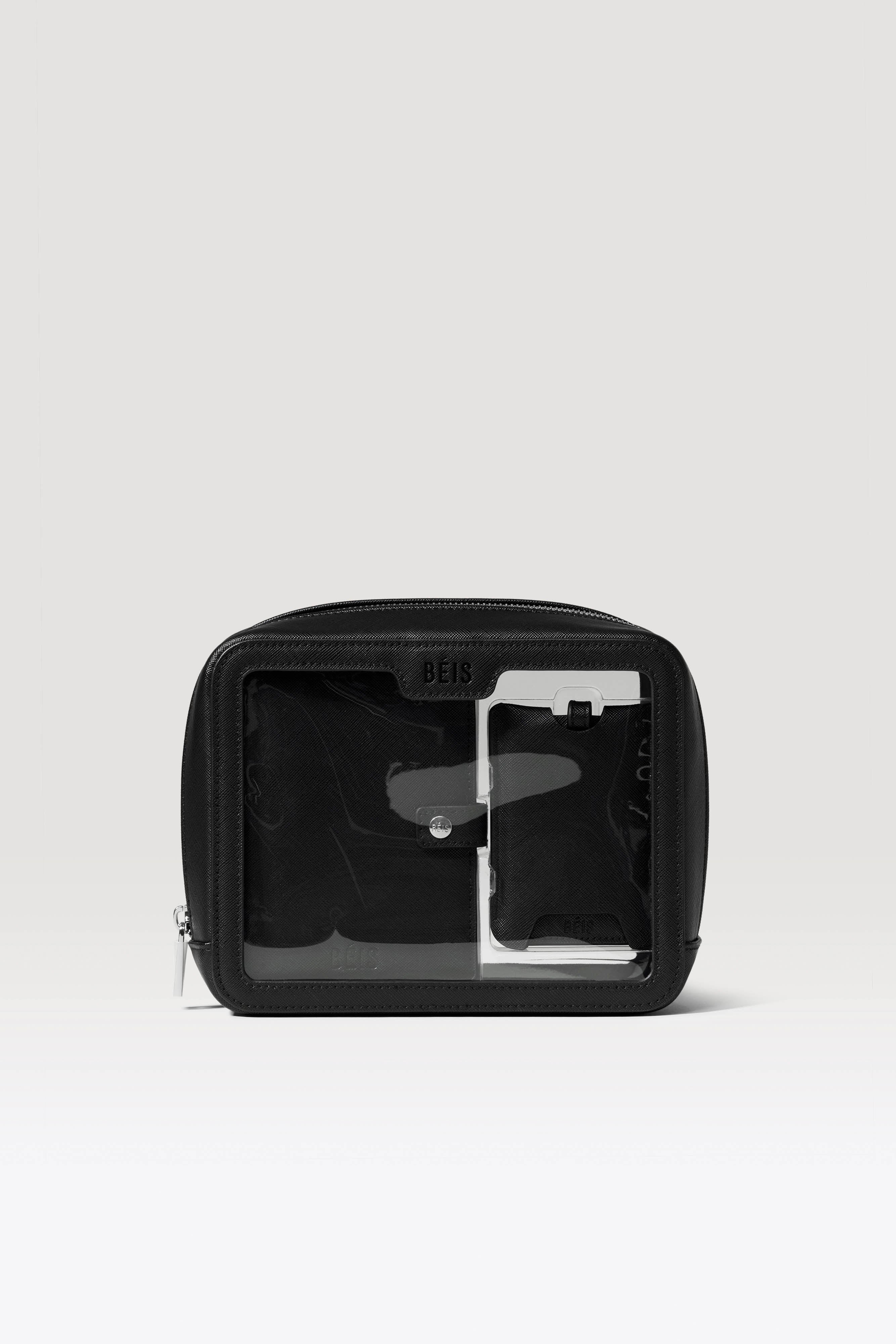 BÉIS 'The Passport Luggage Tag Set' in Black - Passport Holder