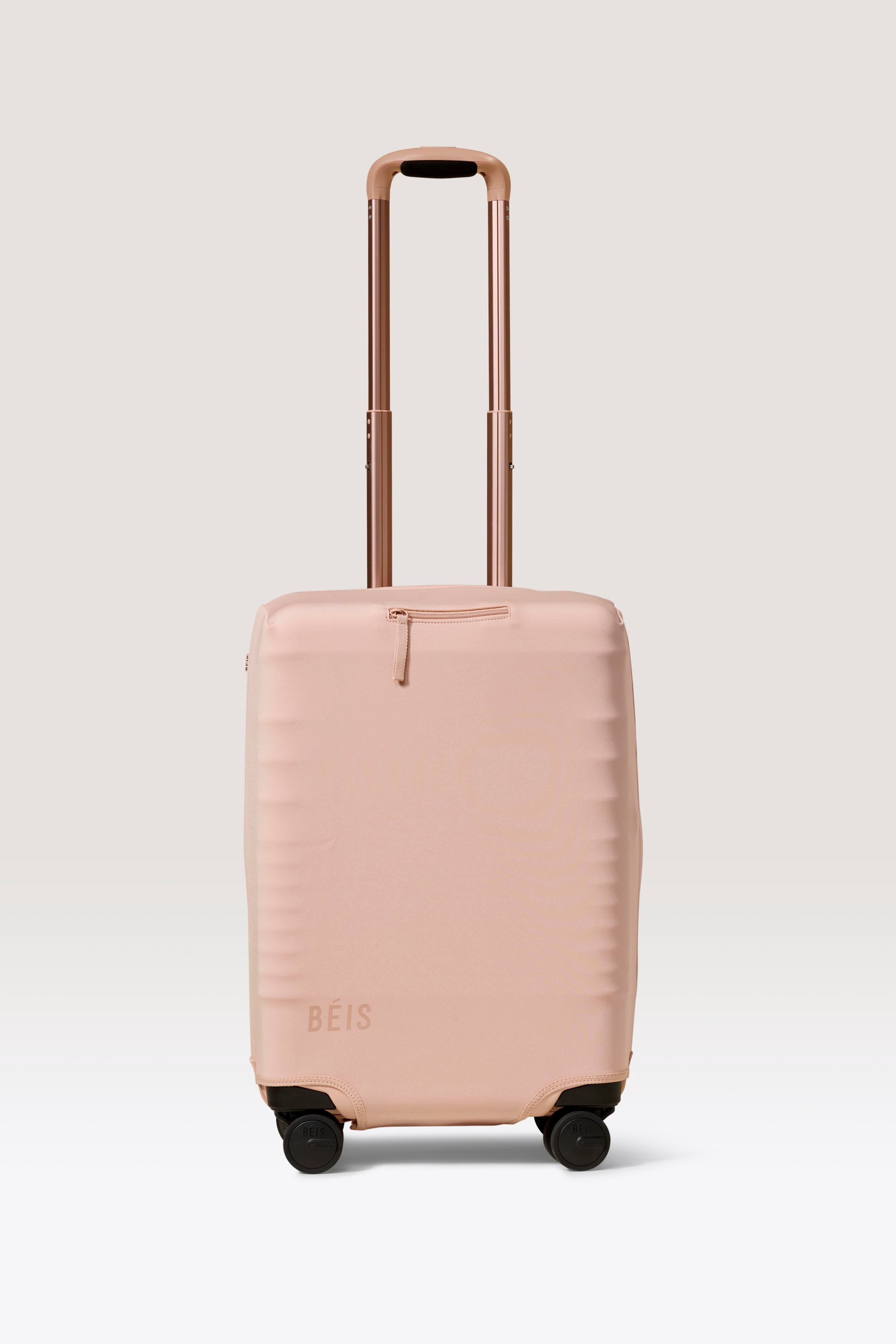 BÉIS 'The Carry-On Luggage Cover' in Atlas Pink - Pink Carry-On