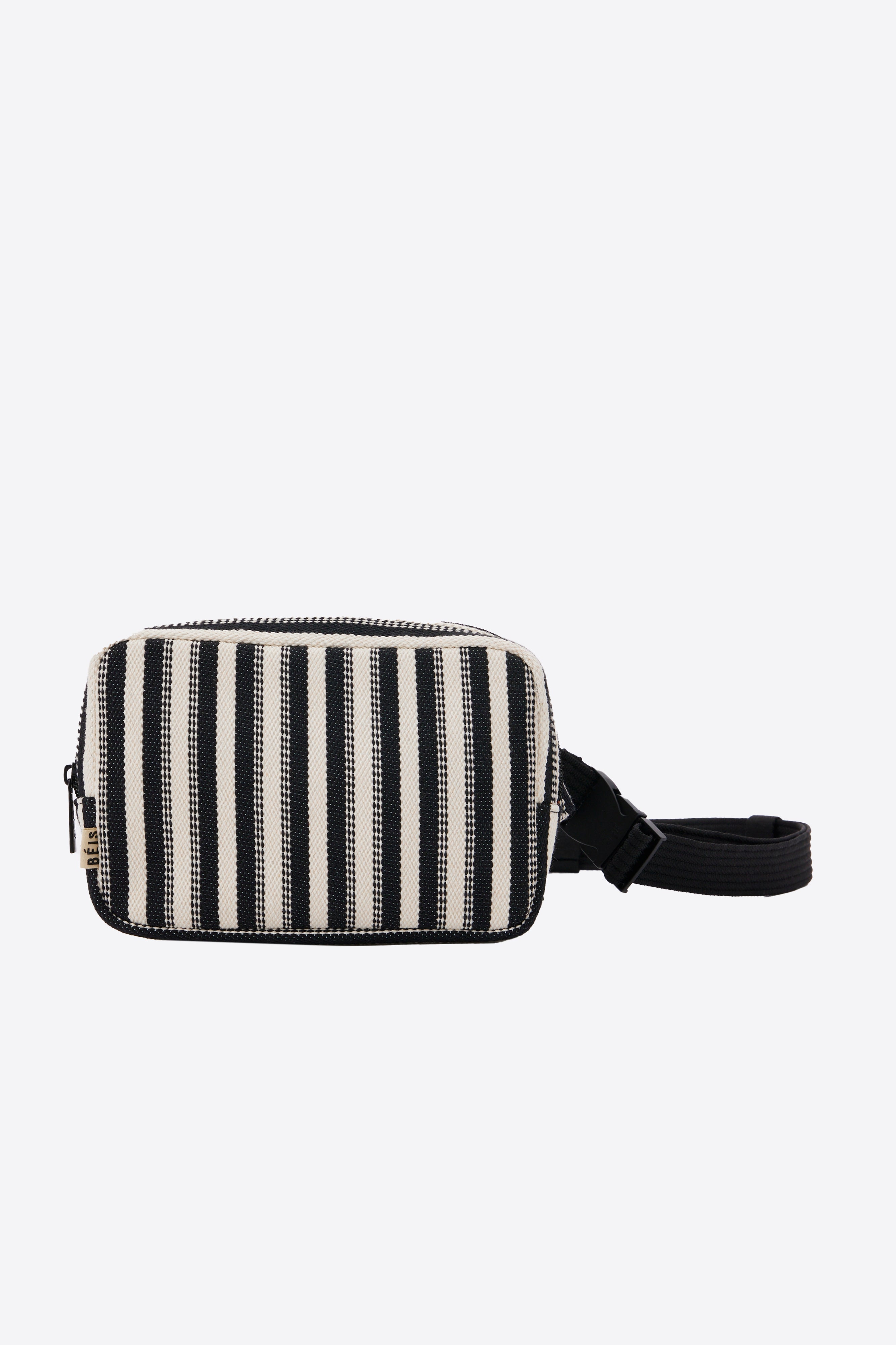 Black and white belt bag sale