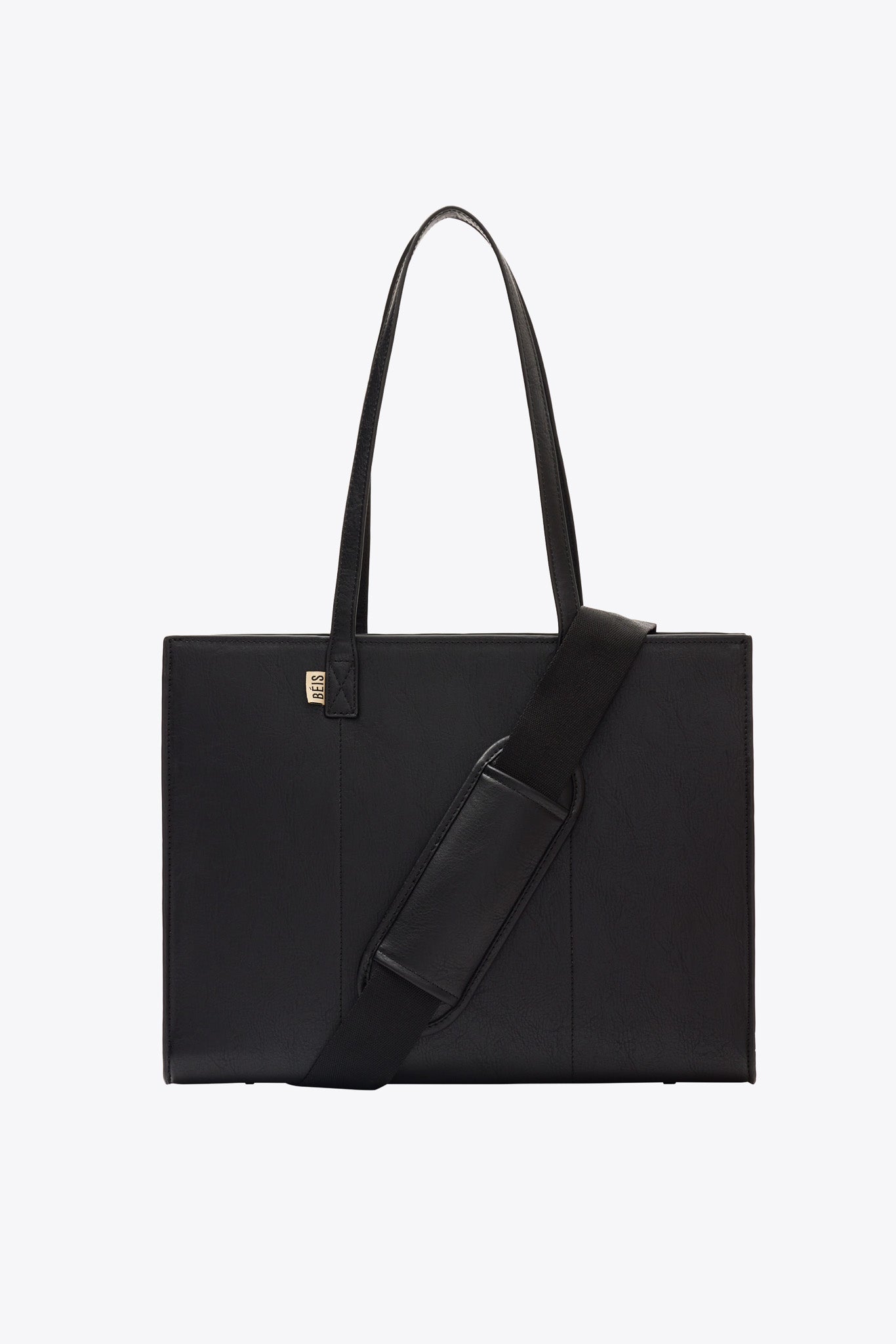 BÉIS ‘The Work Tote’ in Black - Black Work Bag For Women & Laptop