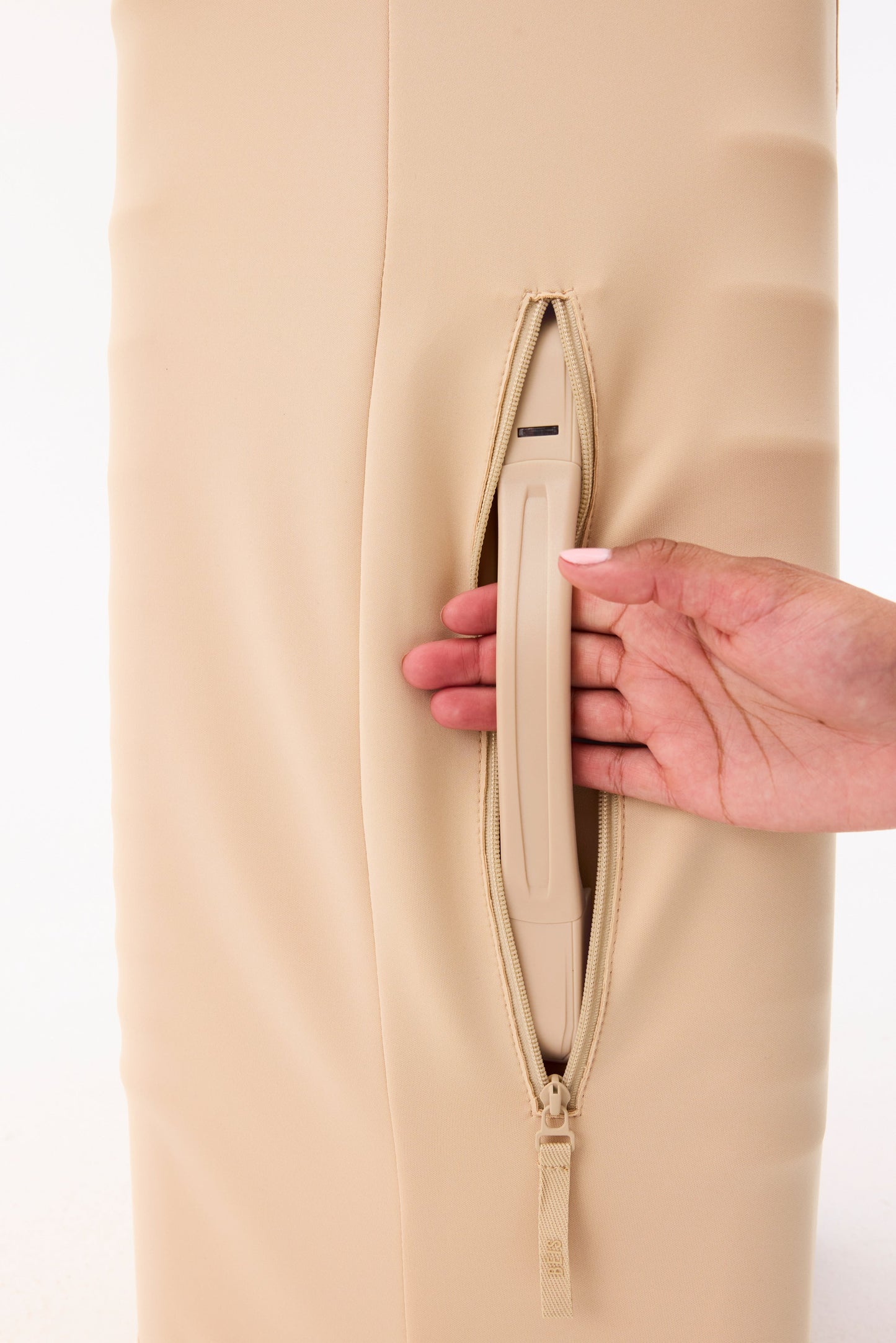 The Large Check-In Luggage Cover in Beige
