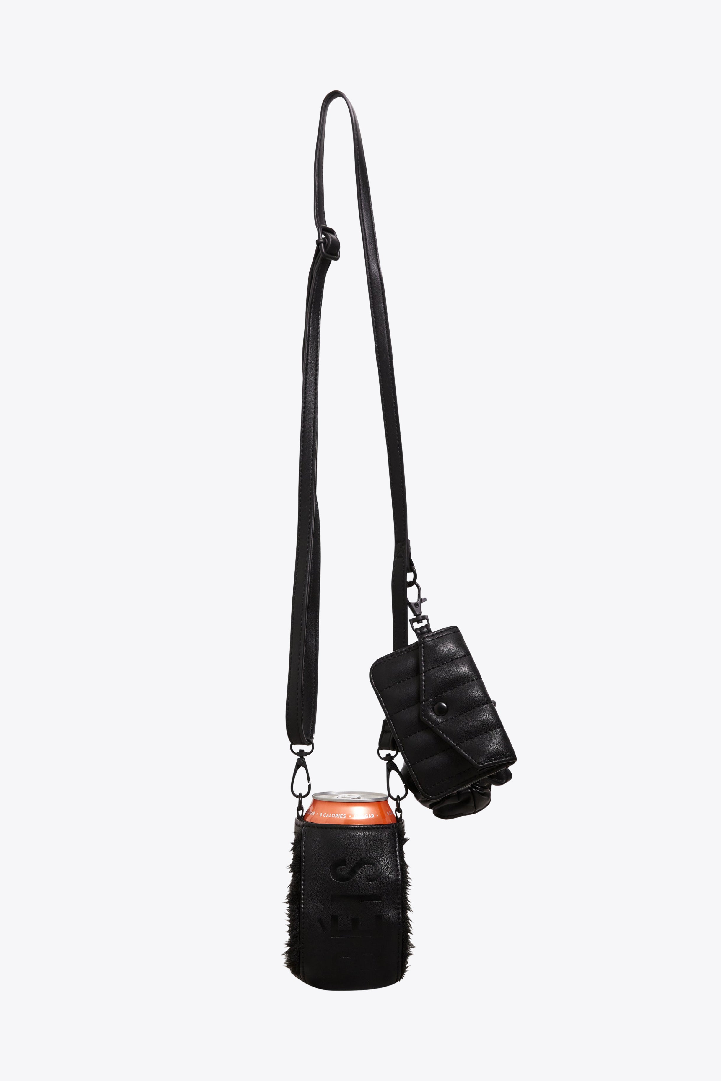 Camera Bag Strap Belt Travel Shoulder Strap Only Small Black W/ Metal Hook  Clip
