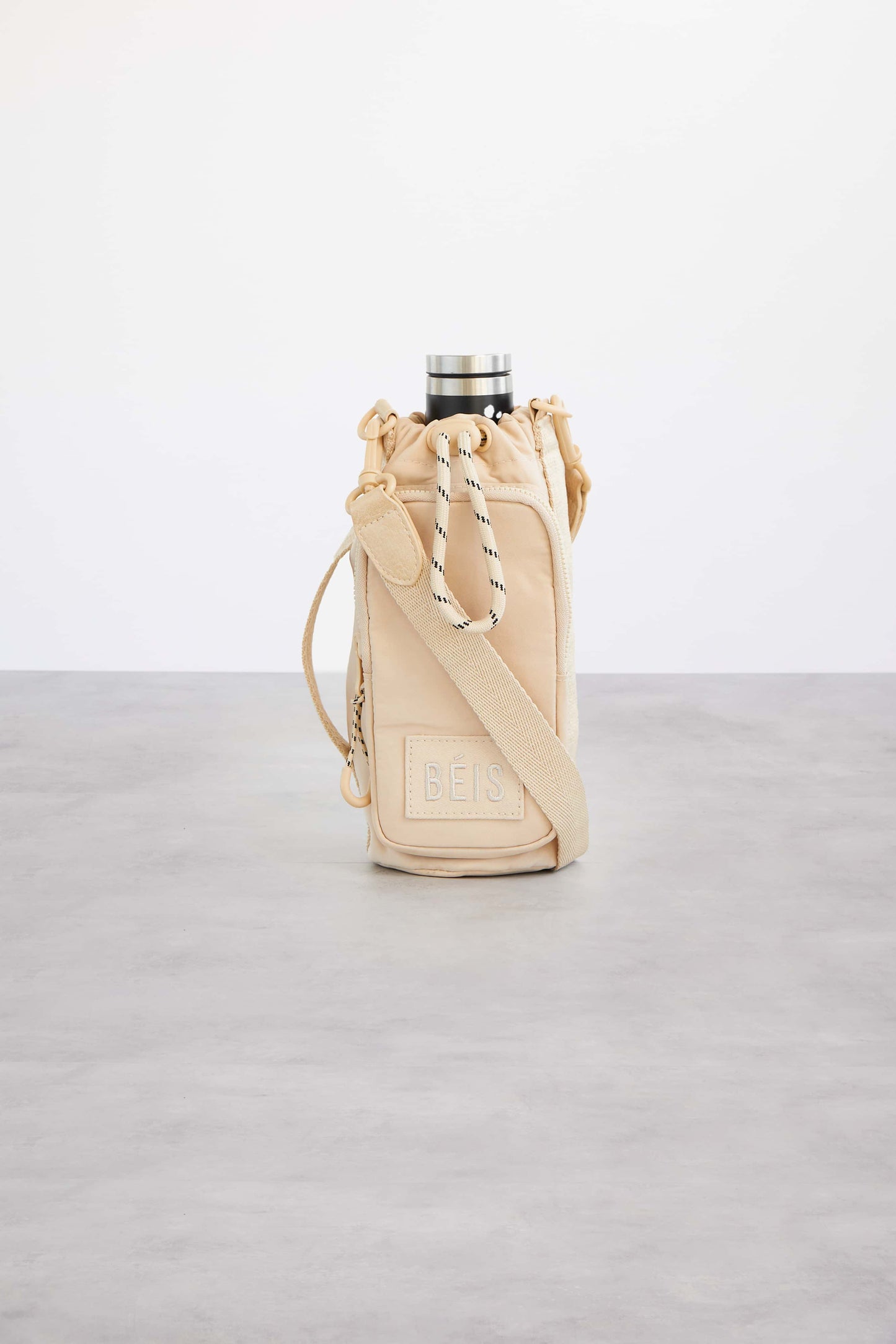 Water Bottle Sling Beige Front