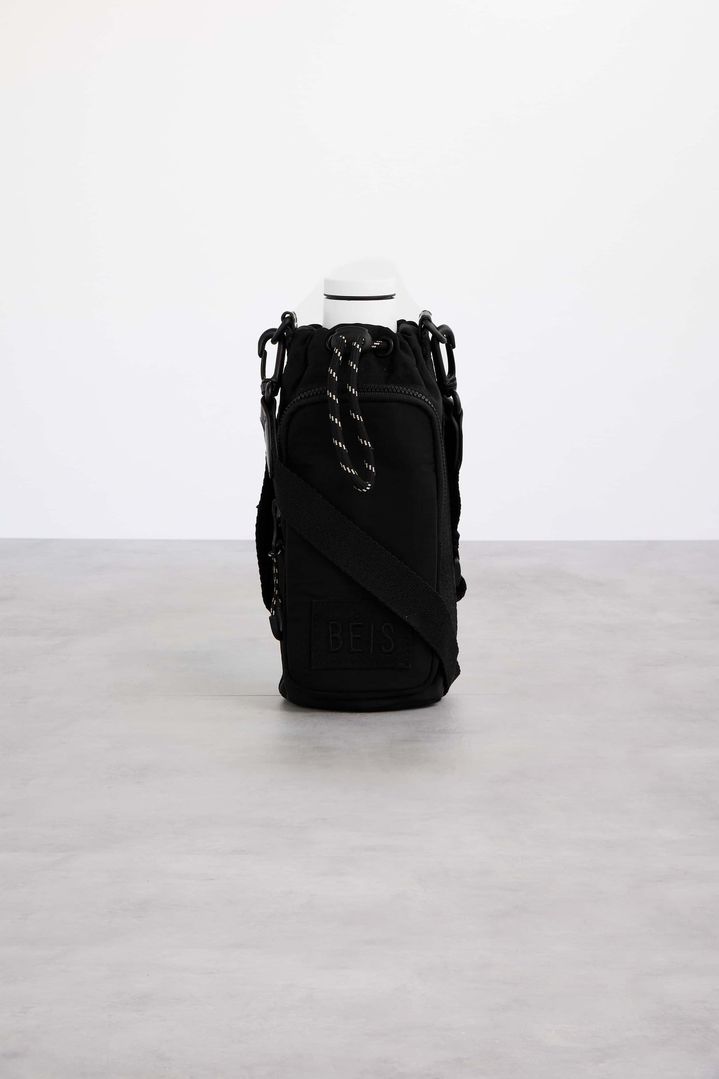 Water Bottle Sling Black Front
