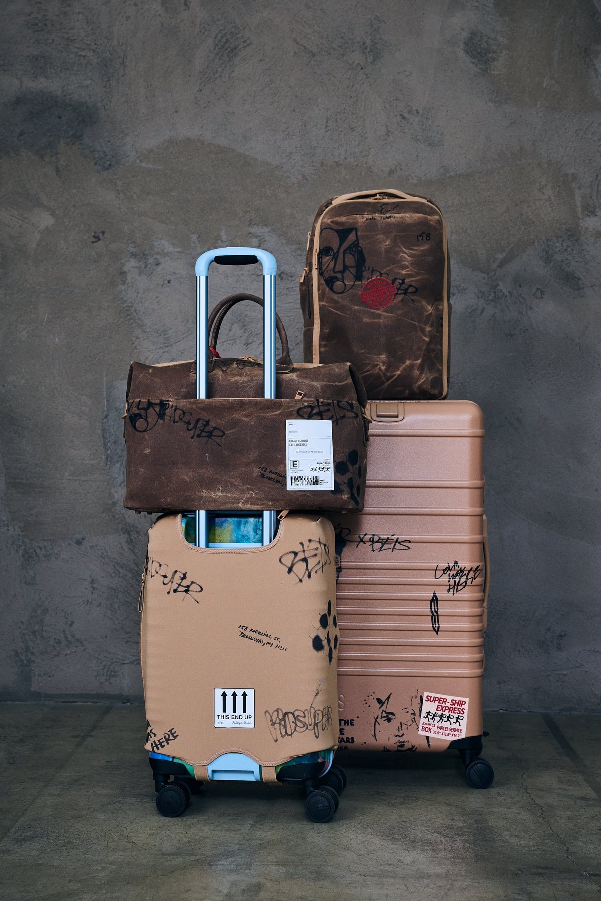 BÉIS x KidSuper The Trunk Check-In Roller in Cargo