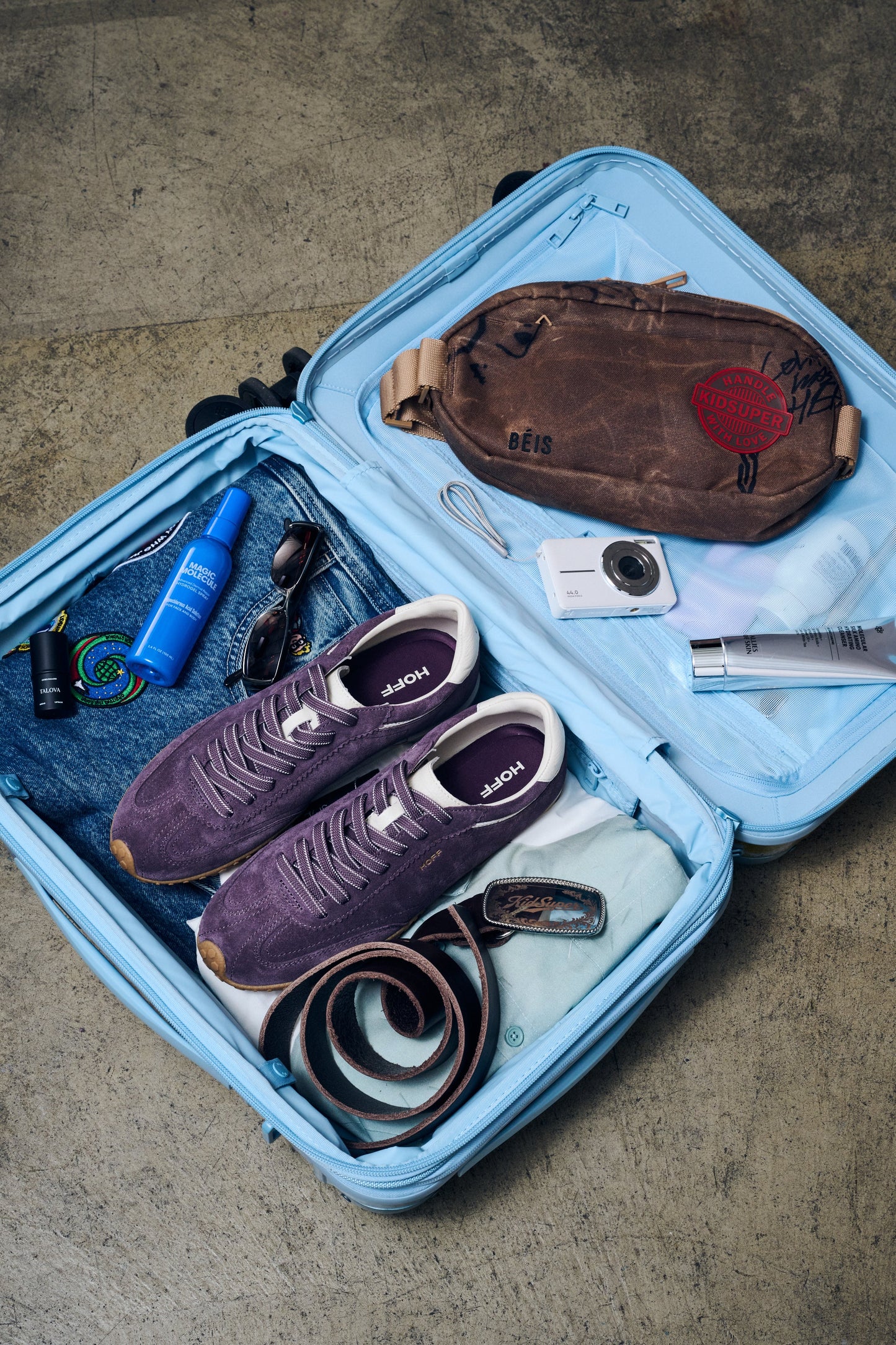 BÉIS x KidSuper The Hybrid Carry-On Roller in The Finale