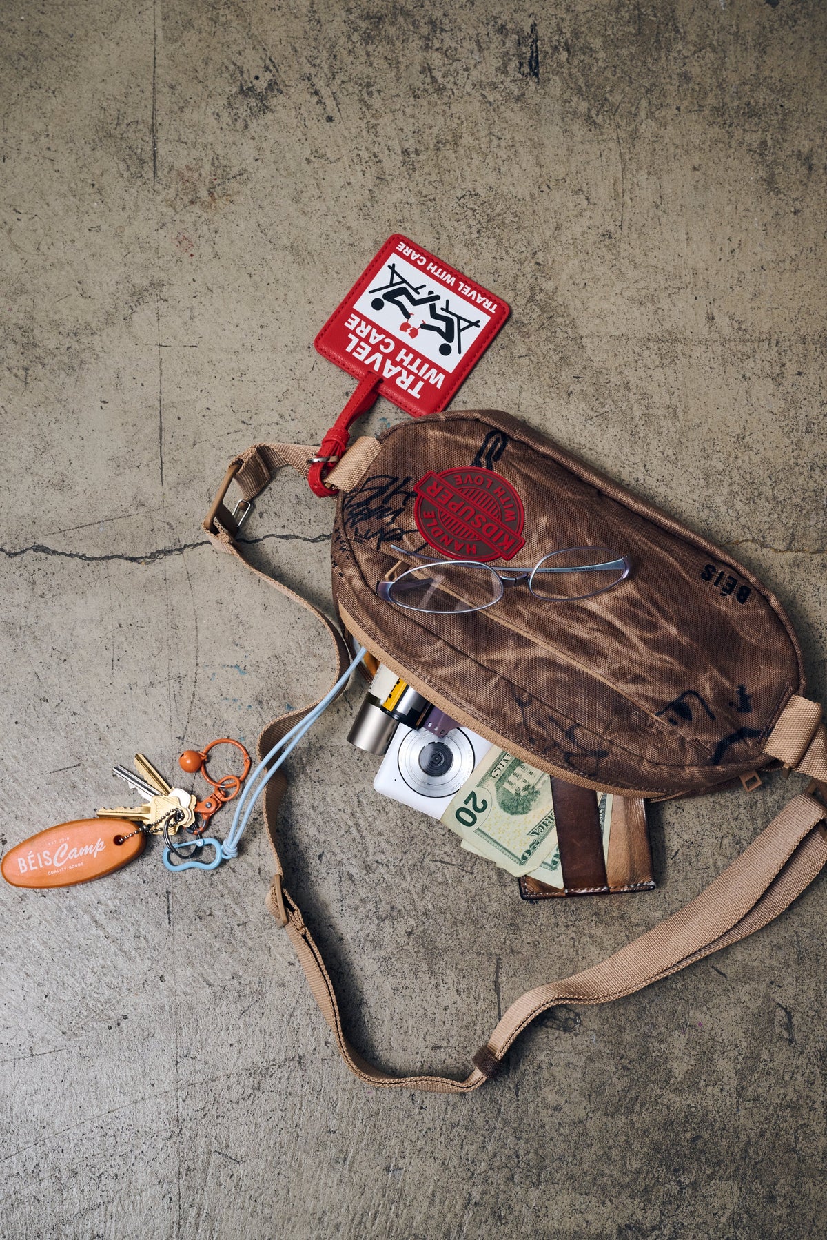 BÉIS x KidSuper The Pro Travel Crossbody in Cargo