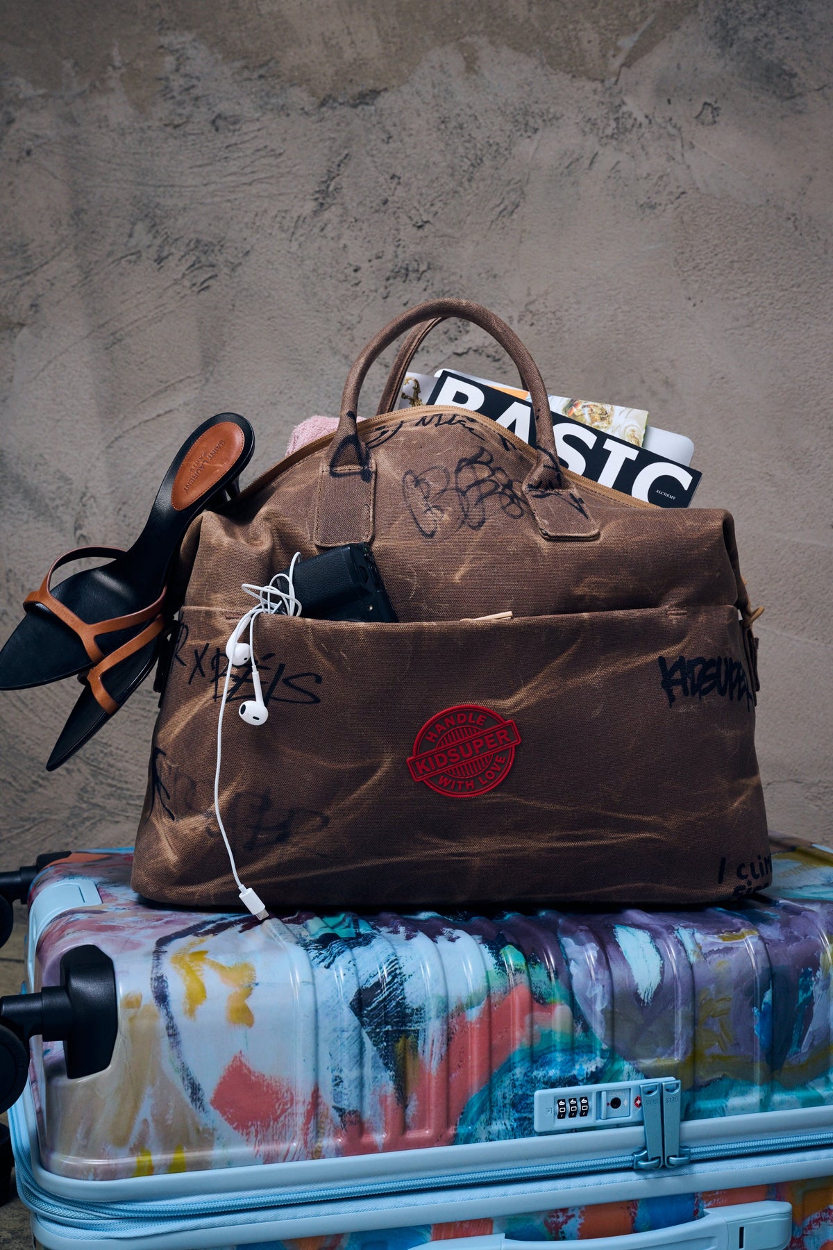 BÉIS x KidSuper The Carryall Duffle in Cargo