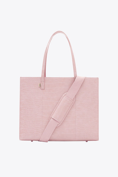 BÉIS 'The Large Work Tote' in Atlas Pink - Large Pink Work Tote