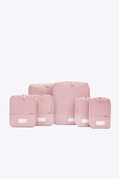 コート　ノアール　シャンパンピンク　ギフトパック BÉIS 'The Compression Packing Cubes 6 pc' in Atlas Pink - 6 Piece
