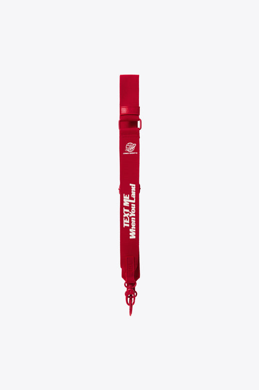 The Shoulder Strap in Text Me Red