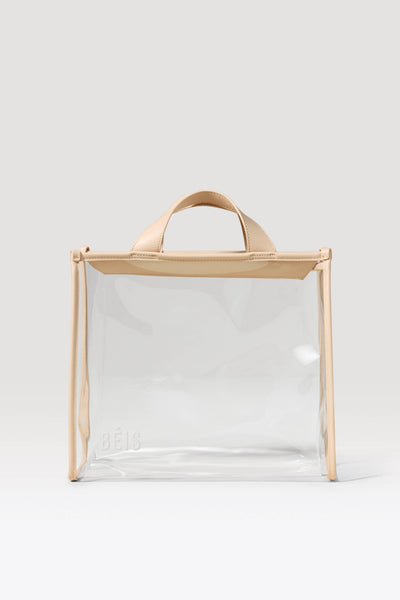 BÉIS 'The Stadium Tote'' in Clear with Beige Trim - Clear Stadium