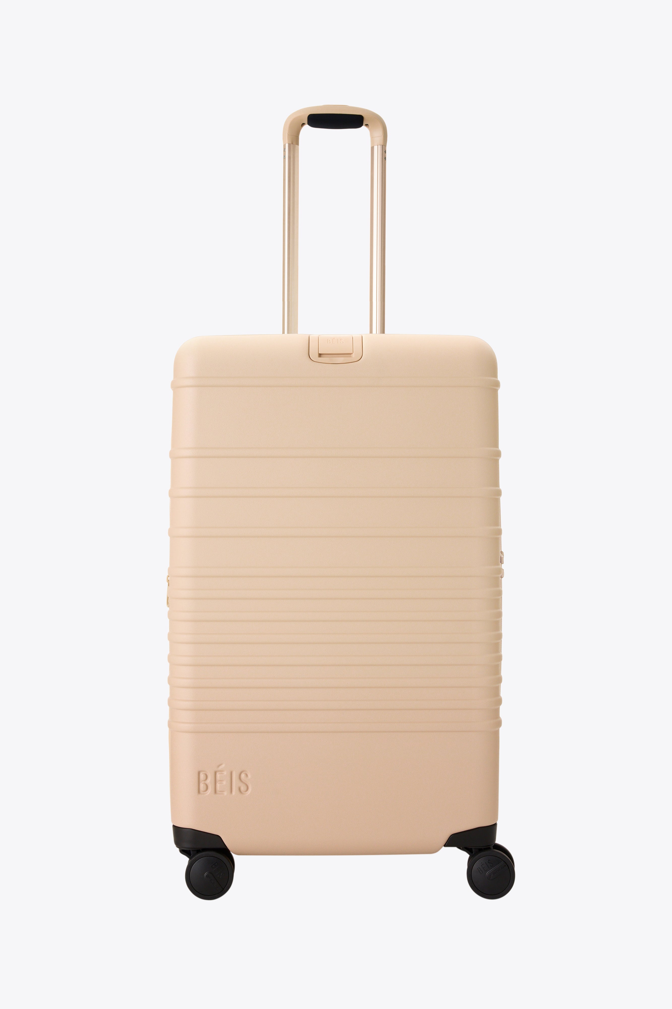 BÉIS 'The Medium Check-In Roller' in Beige - Beige 26 inch Medium