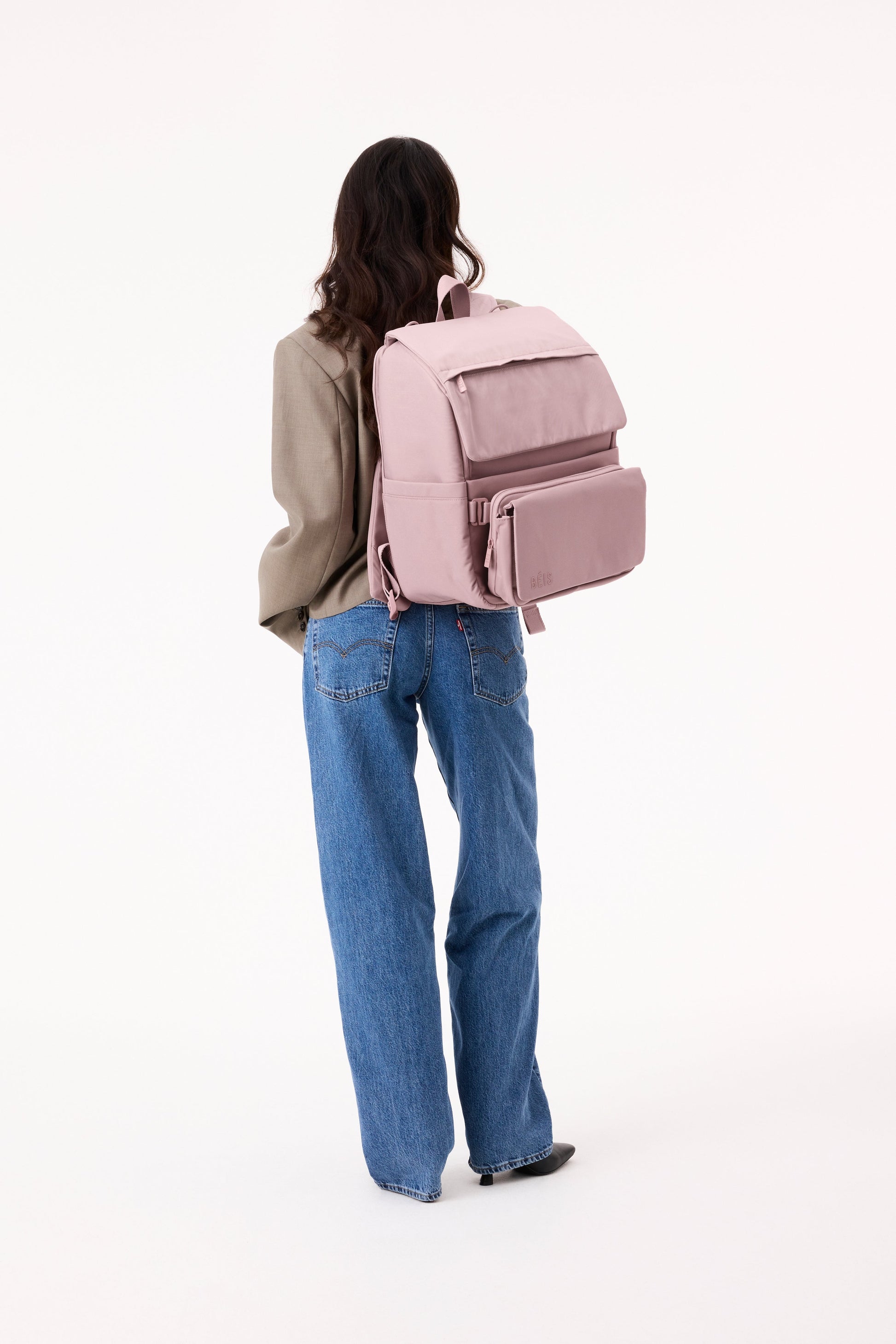 best backpack diaper bag for travel BÉIS 'The Ultimate Diaper Backpack' in Atlas Pink