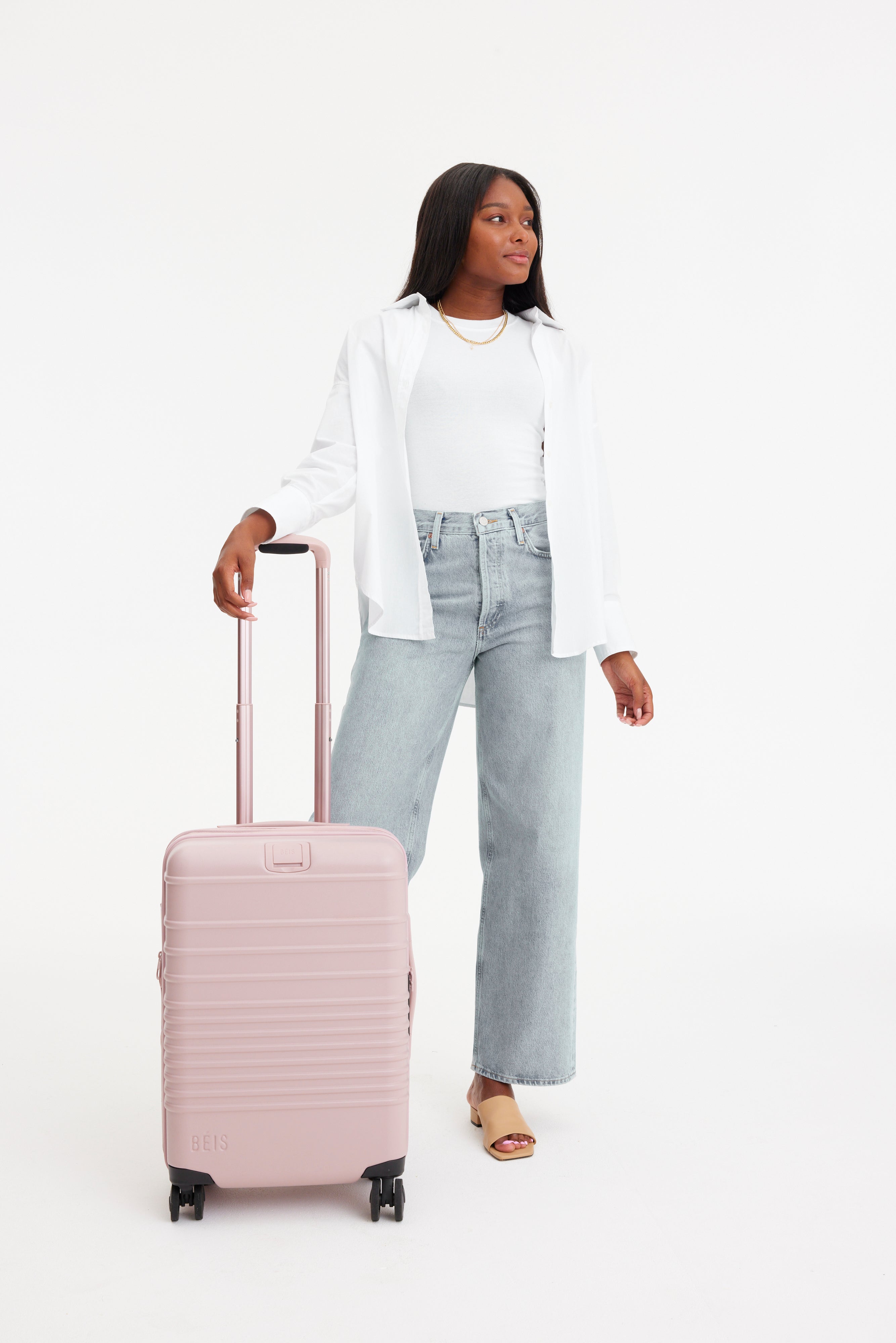 Shops carry on suitcase pink