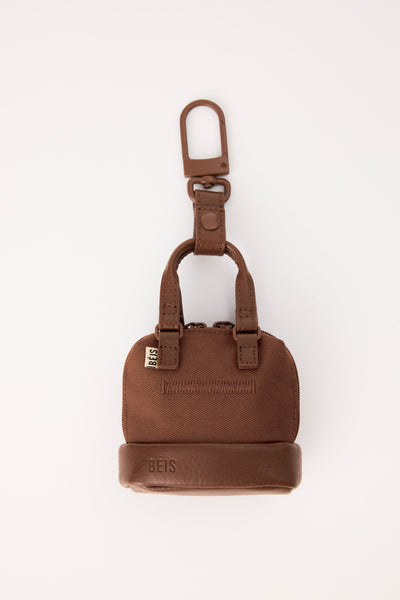 The Micro Weekender Charm in Maple The Micro Weekender Charm in Maple