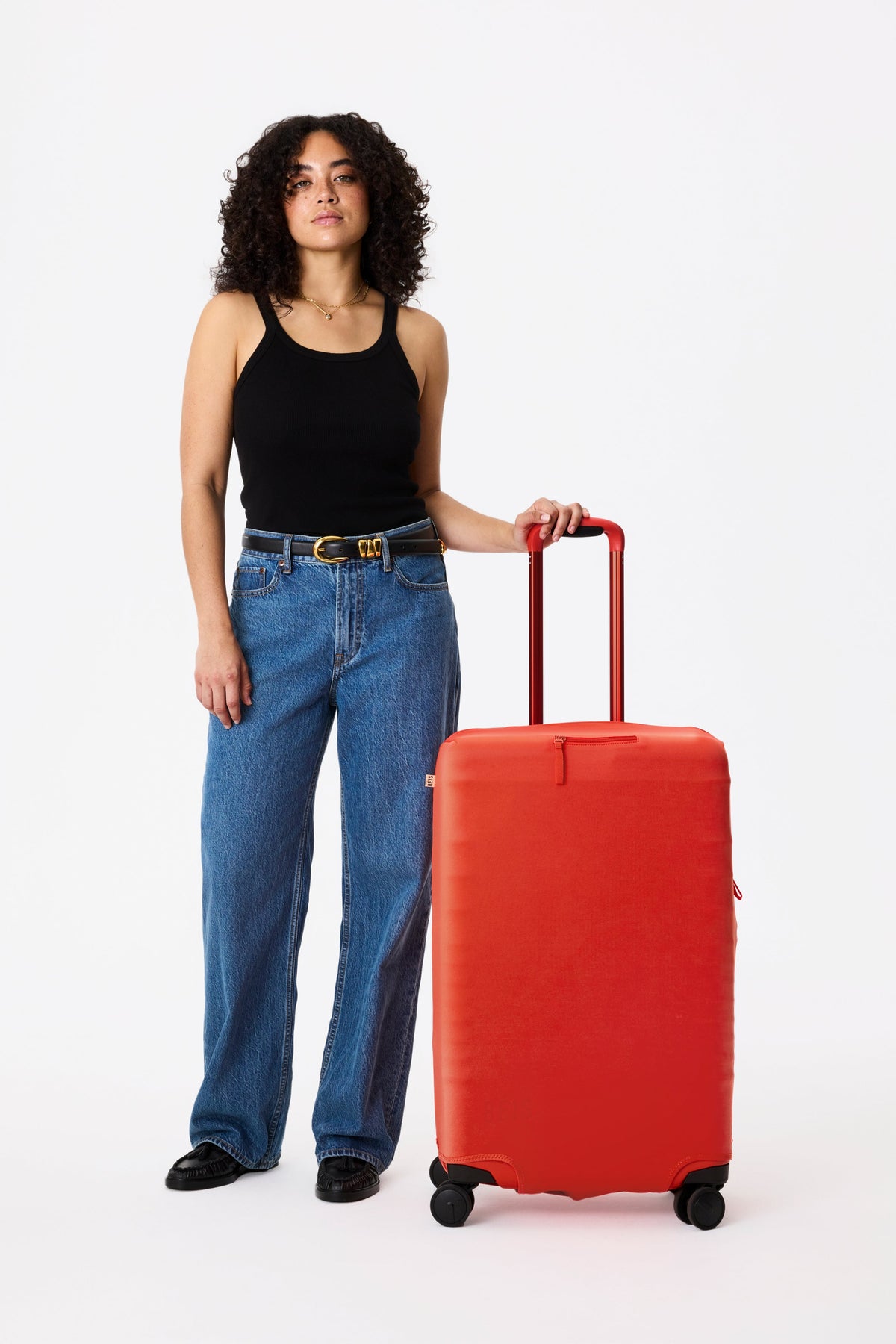 BÉIS 'The Medium Check-in Luggage Cover' in Flame - Medium Check-In ...