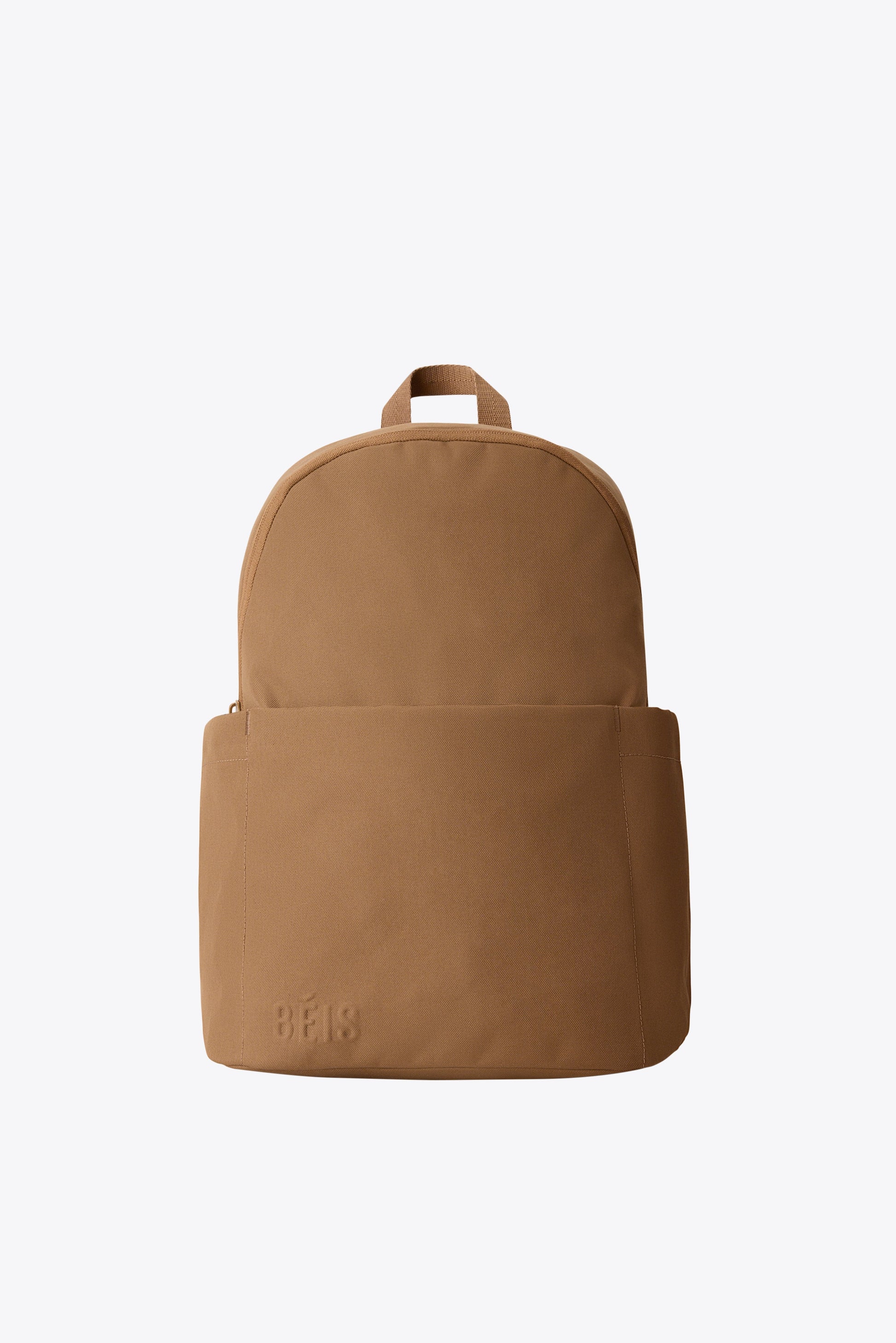 camel leather school backpack BÉIS 'The Classic Backpack' in Camel