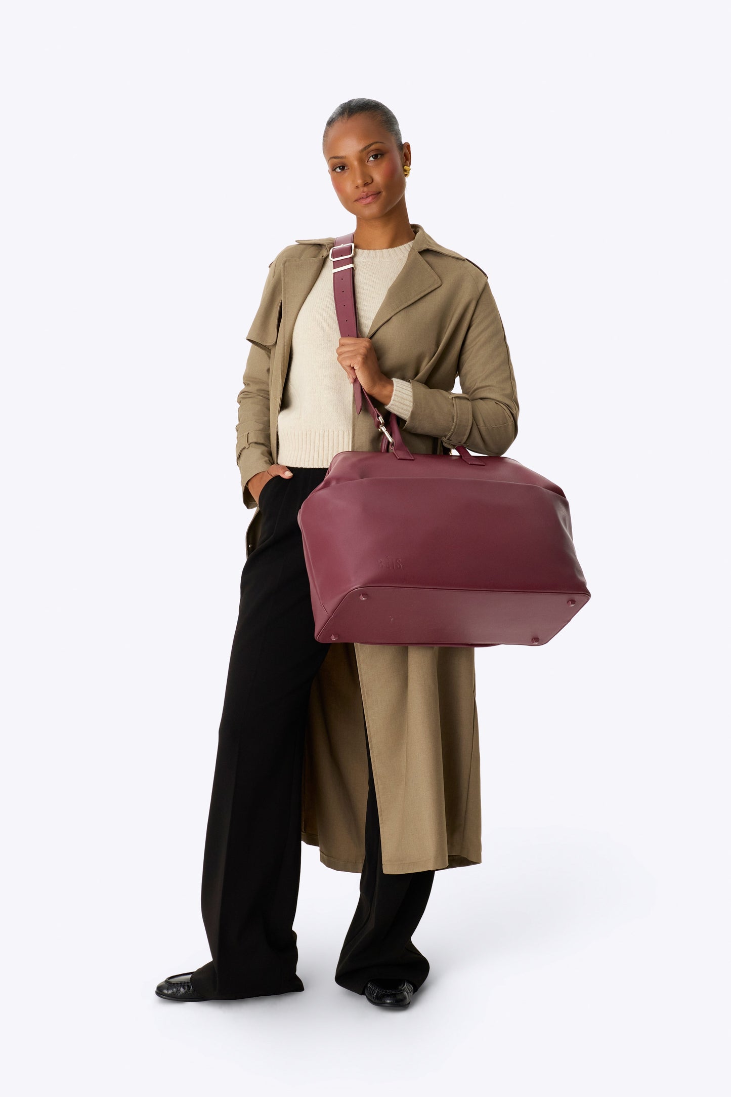 The Essential Weekender in Burgundy