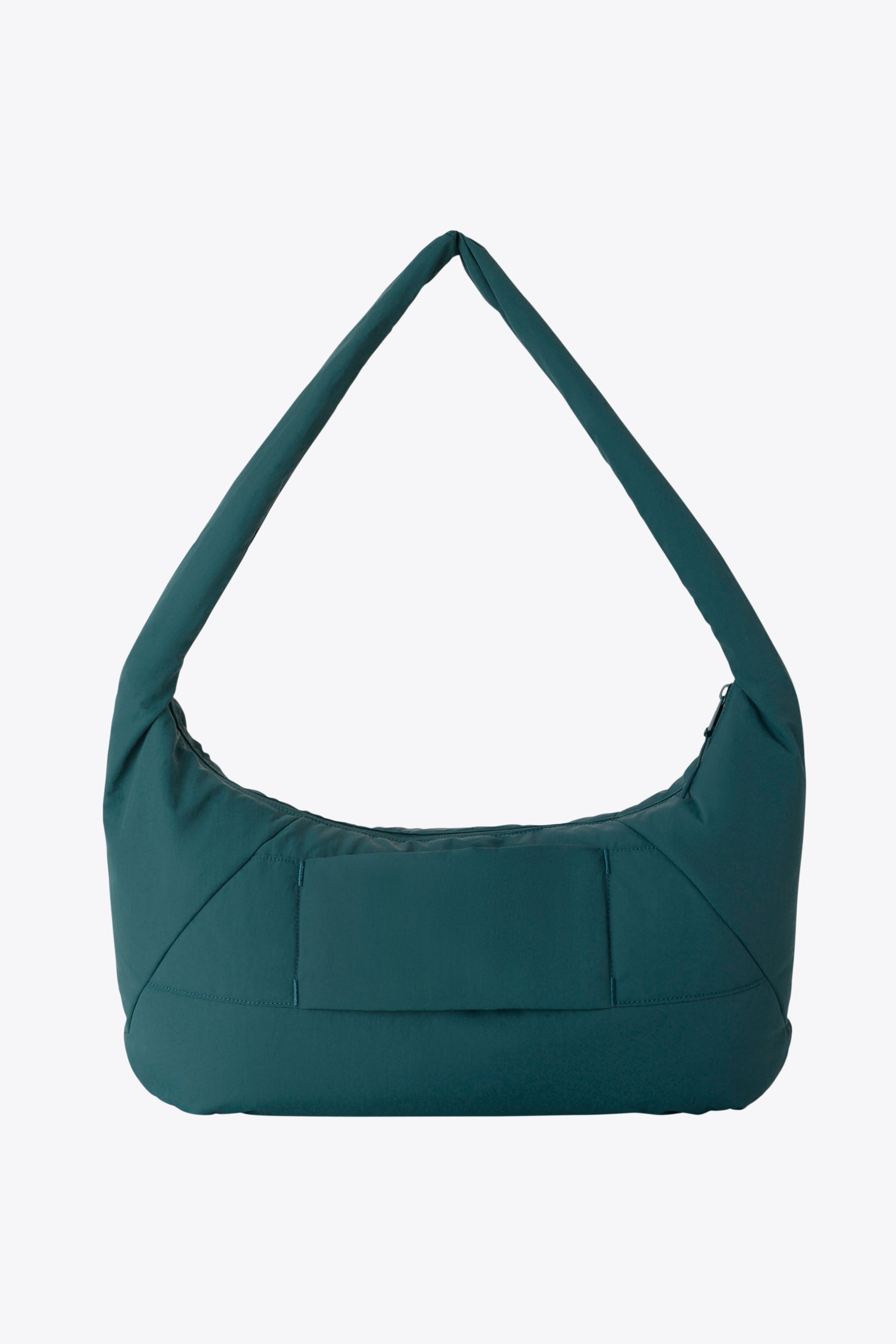 BÉIS 'The Oversized Crescent Catchall' in Deep Teal - Large