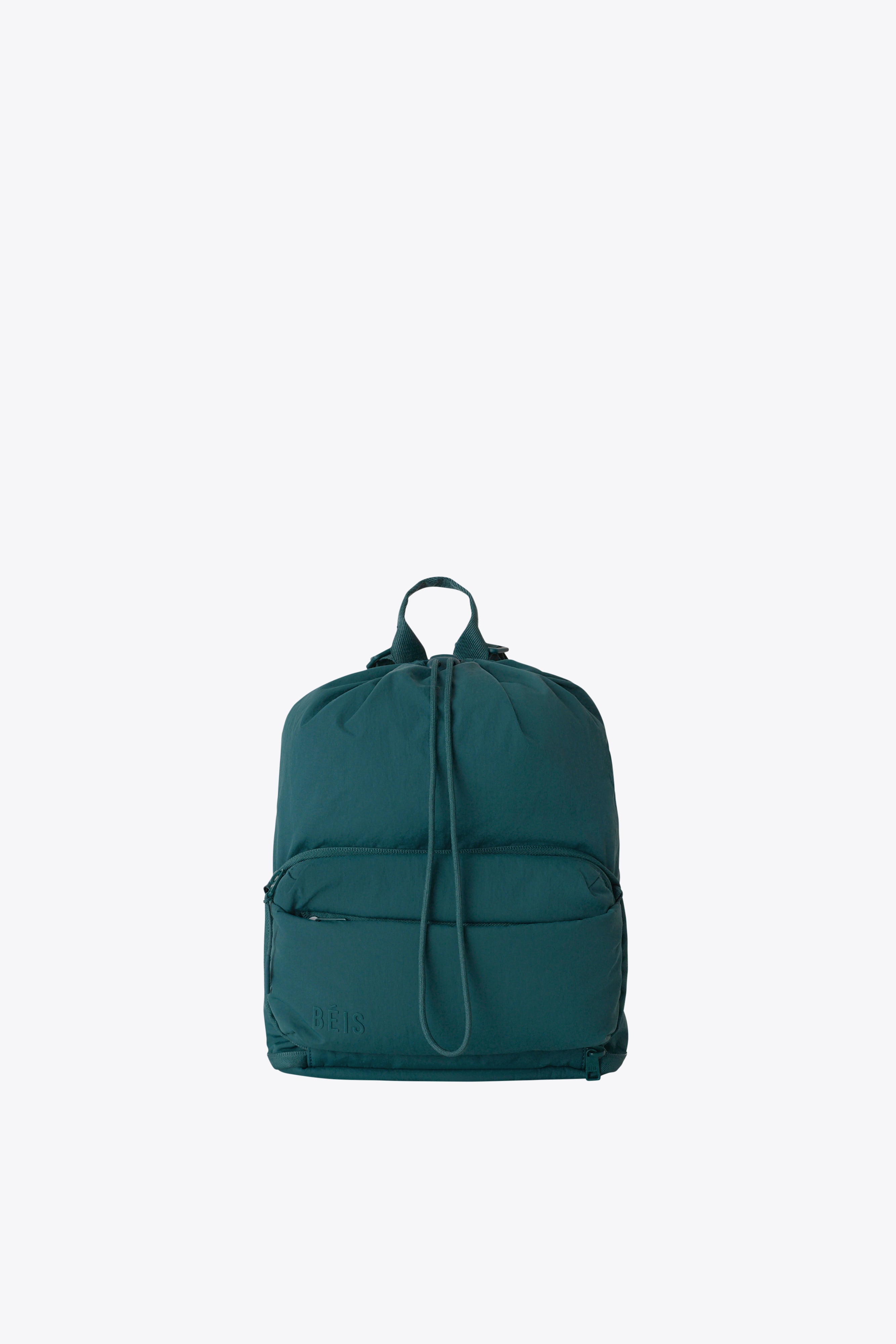 BÉIS 'The Compactible Backpack' in Deep Teal - Compactible