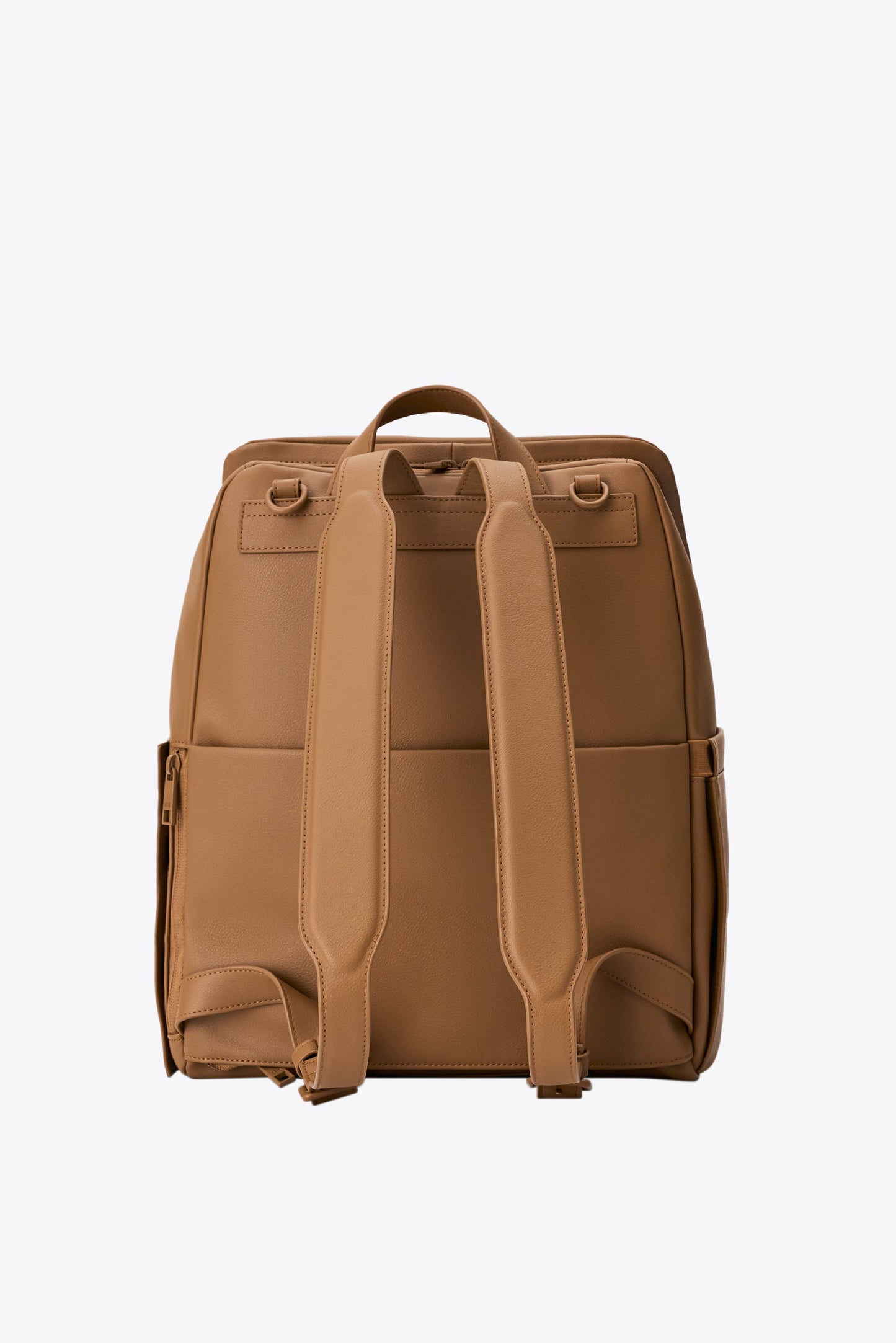 camel color leather backpack The Everyday Diaper Backpack in Camel Vegan Leather