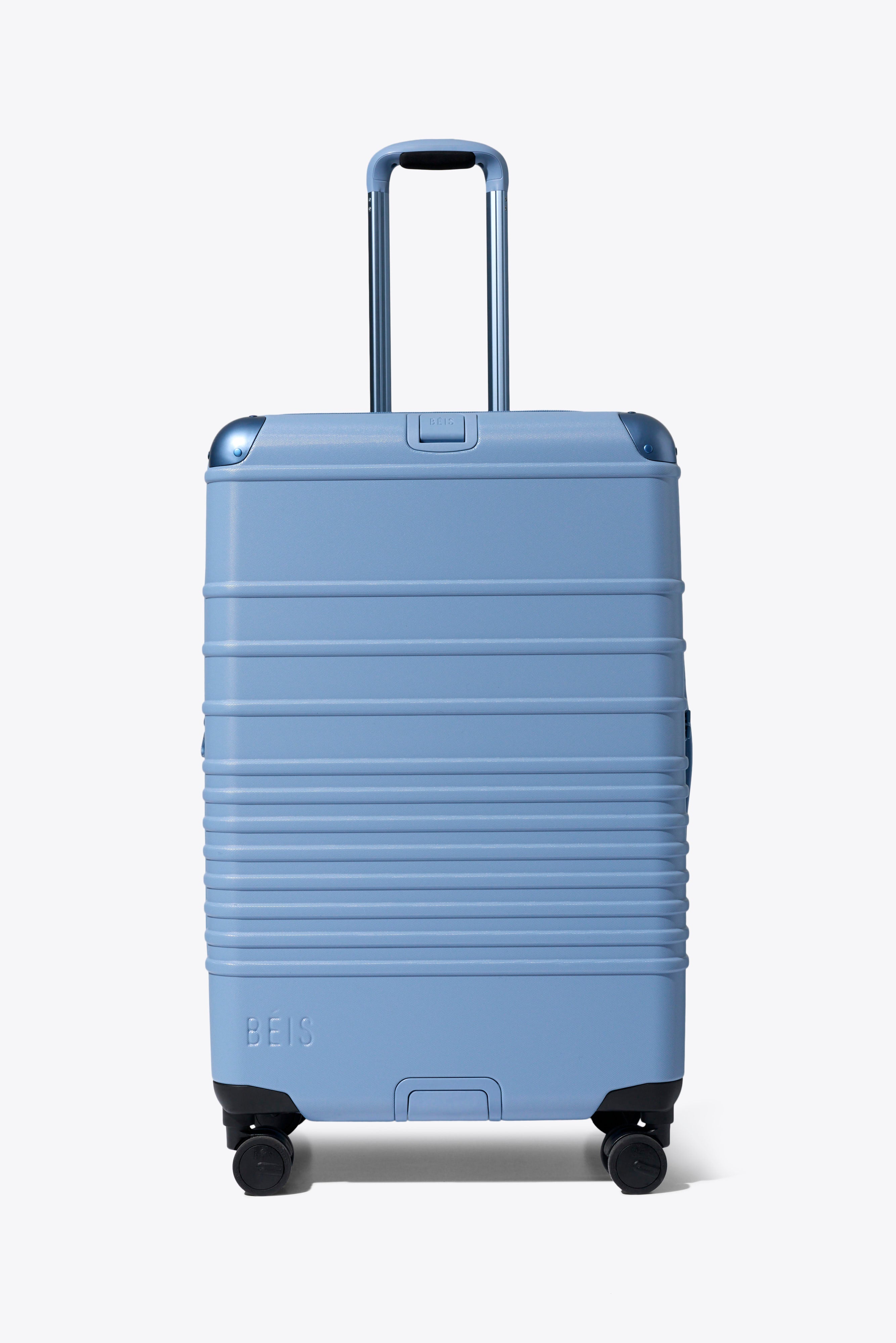 BÉIS 'The Hybrid Check-In Roller' in Dusty Blue - Blue Hybrid