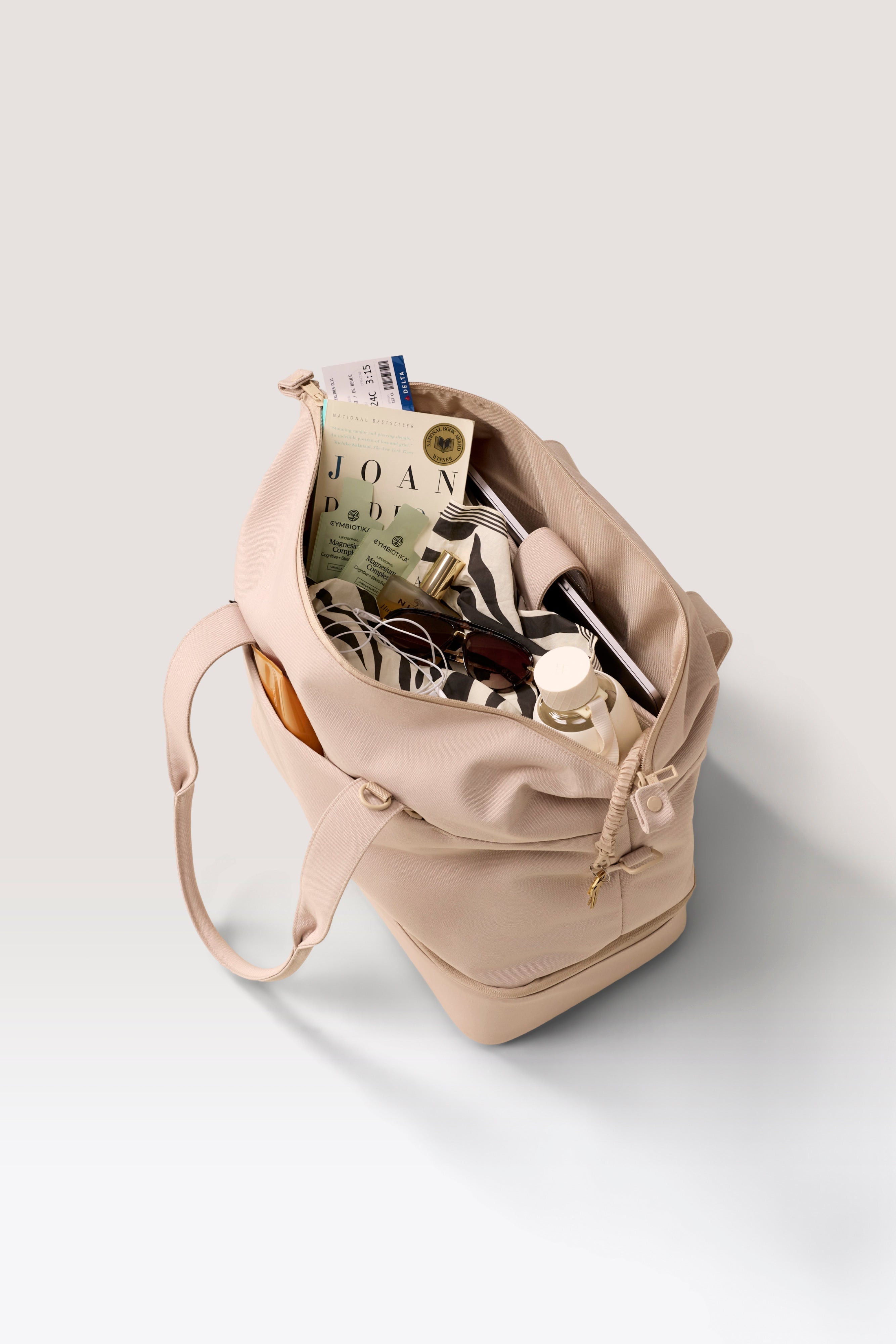BÉIS 'The Weekender' in Beige - Beige Travel Bag & Overnight Bags