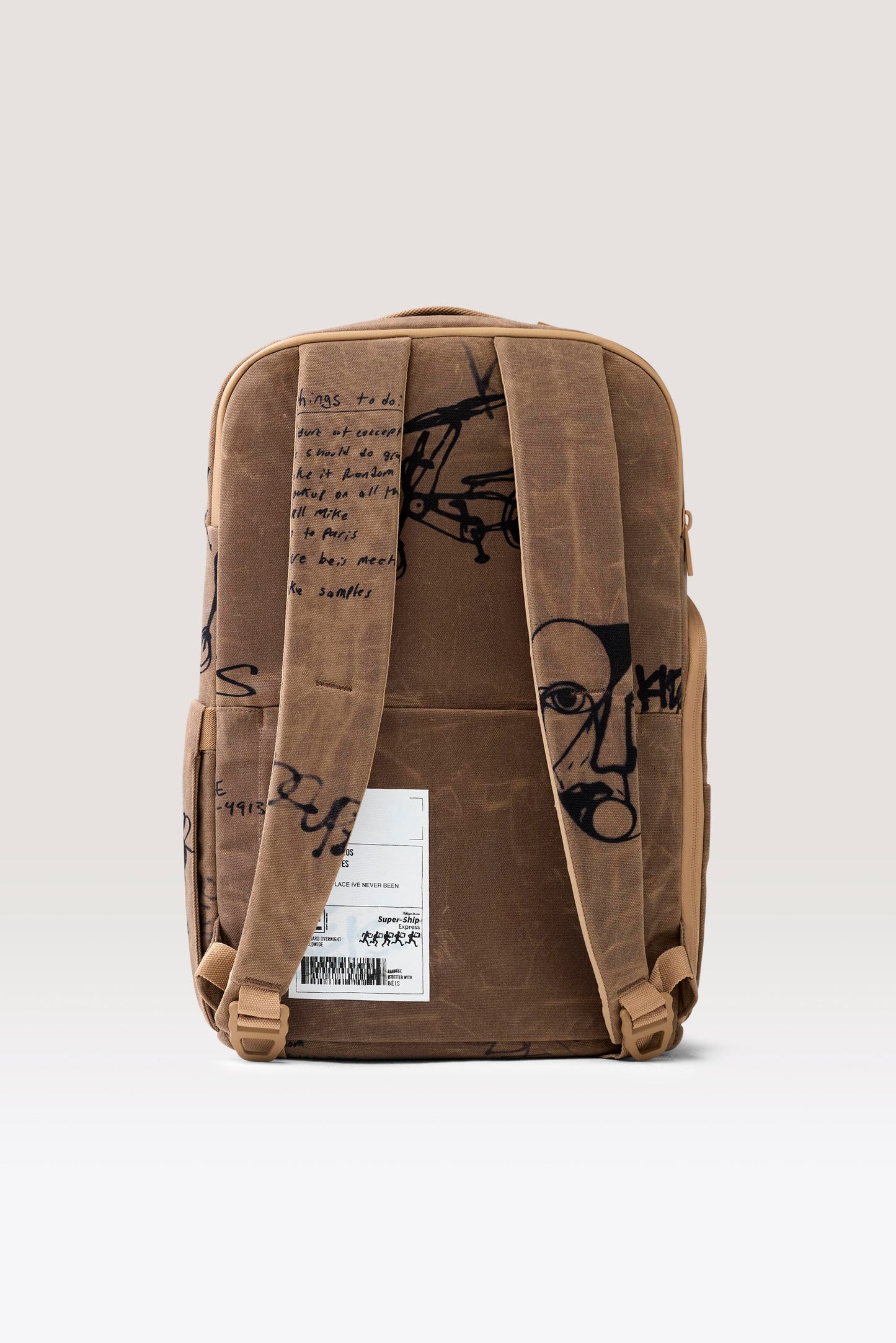 BÉIS x KidSuper The Pro Travel Backpack in Cargo