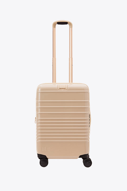 The Carry-On Roller in Glossy Beige