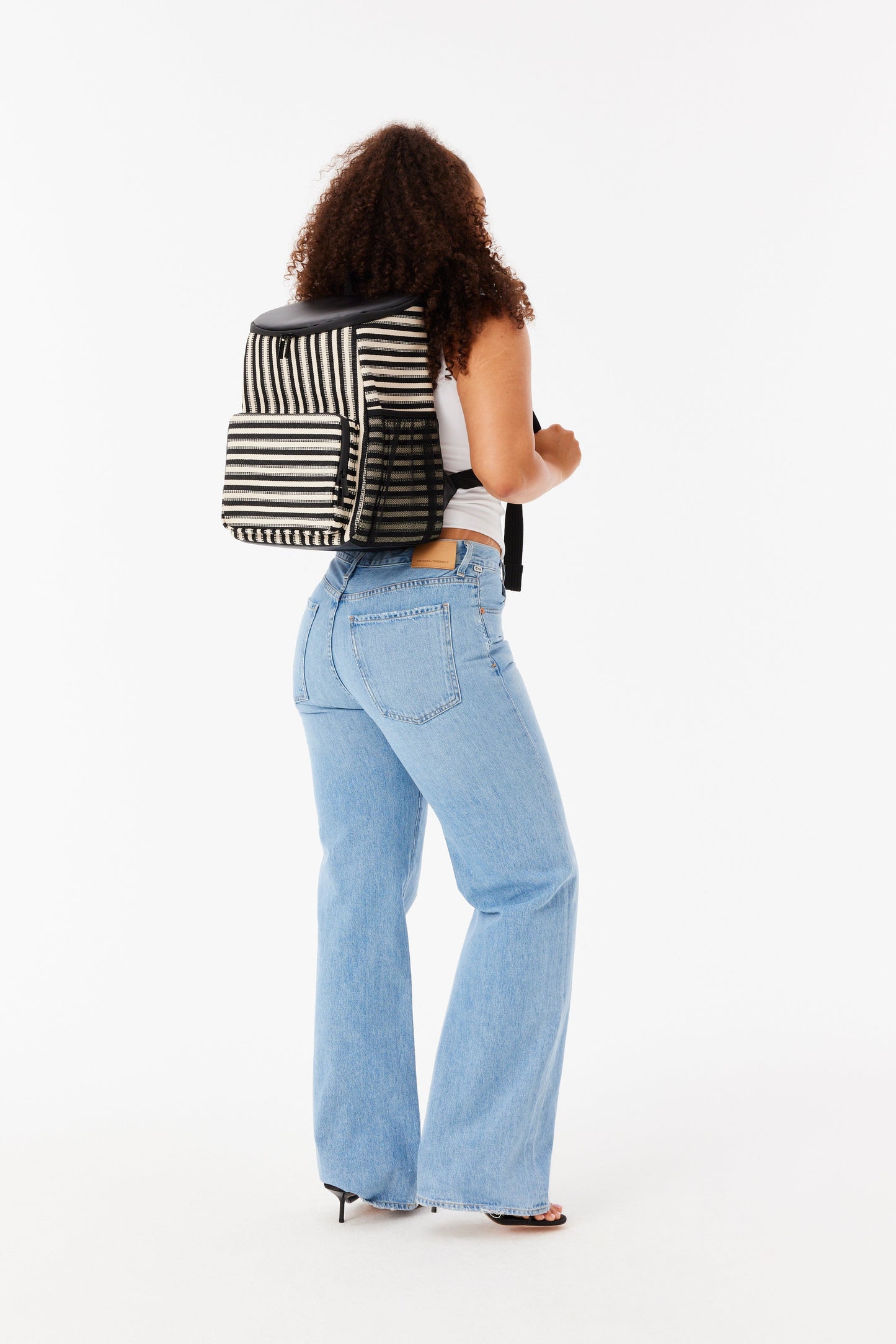 The Backpack Cooler in Black Stripe