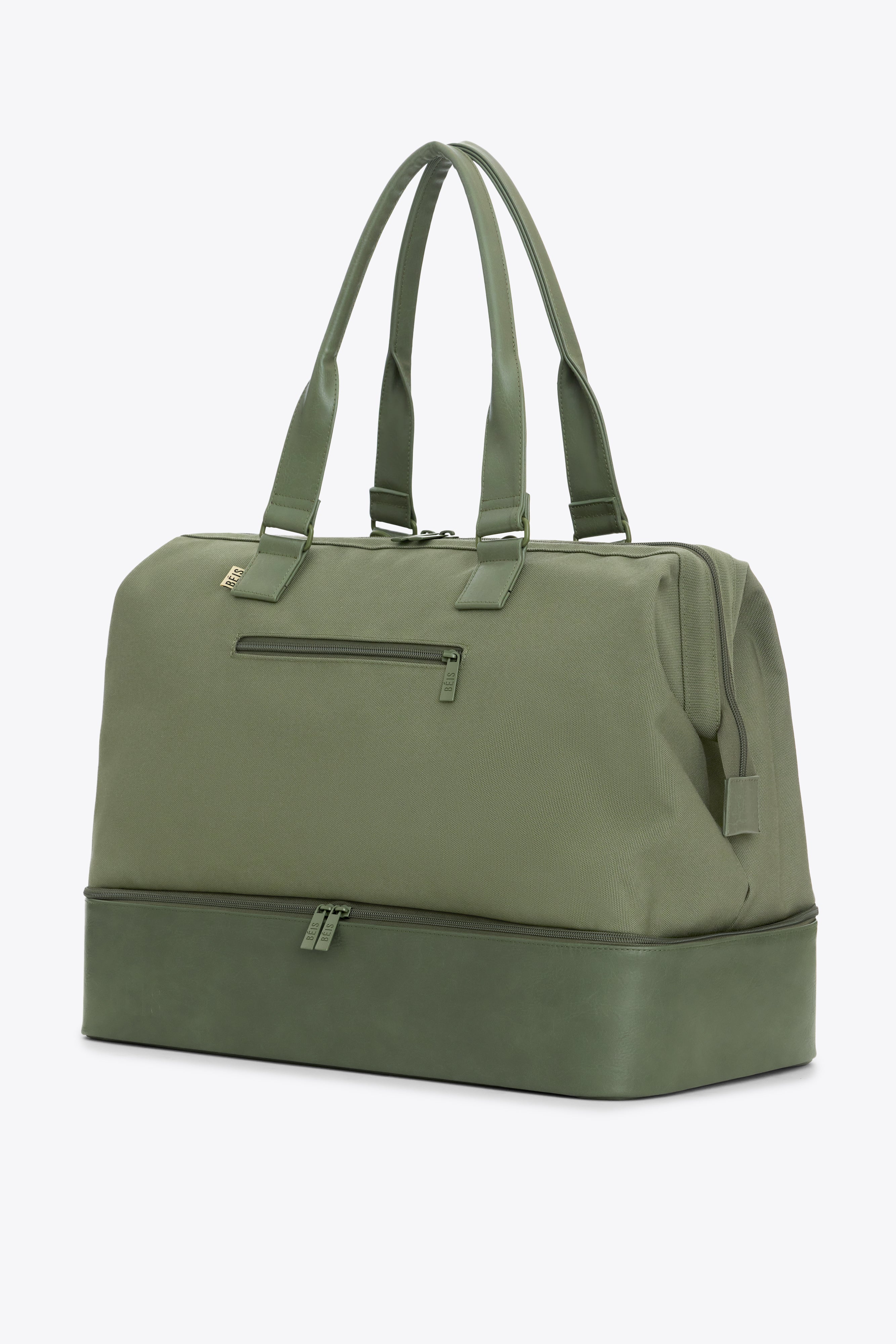 Olive green outlet weekender bag