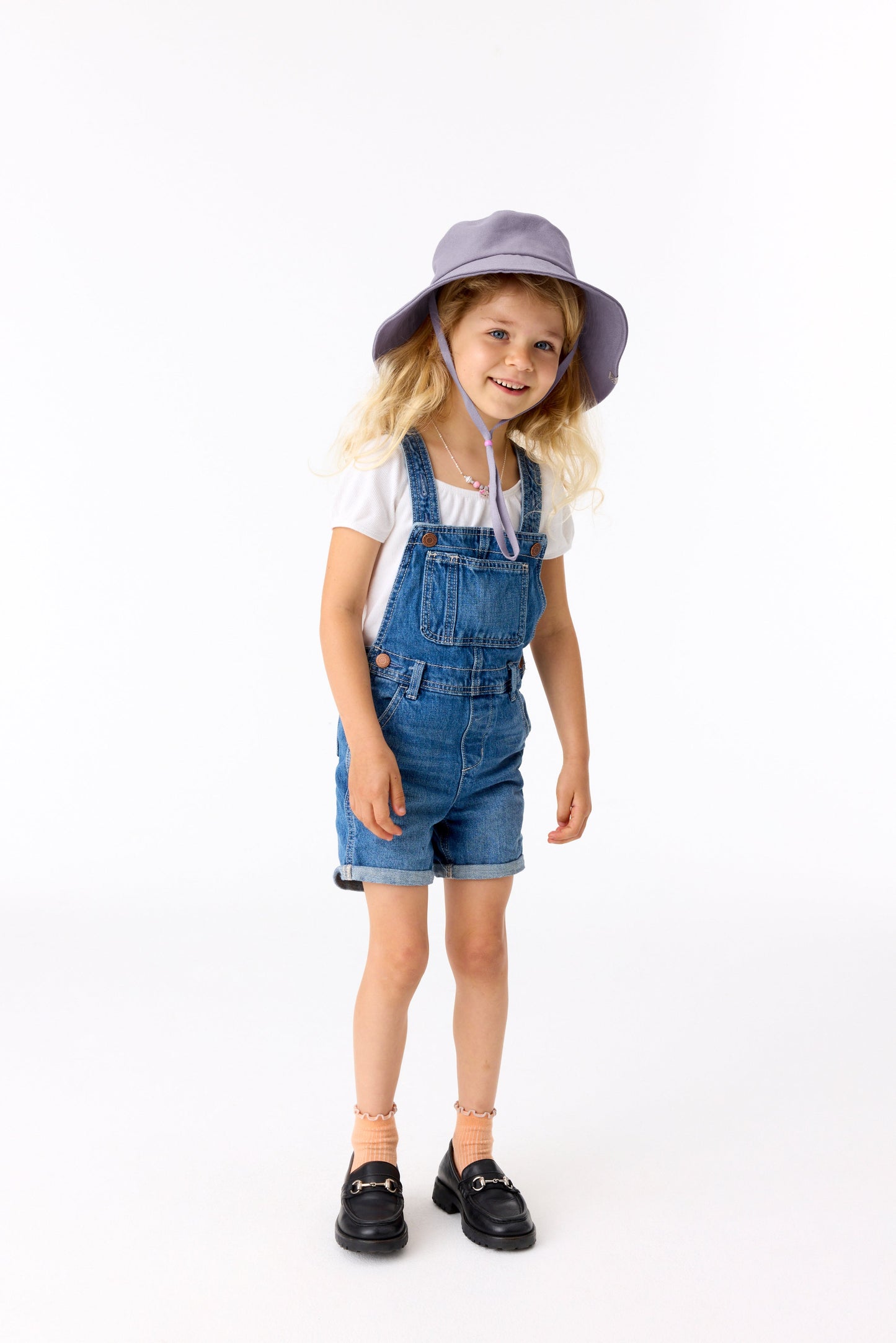 The Kids Wide Brim Sun Hat in Lavender