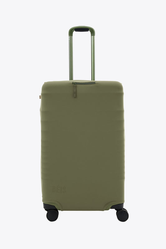 Le couvre-bagages d'enregistrement moyen en olive