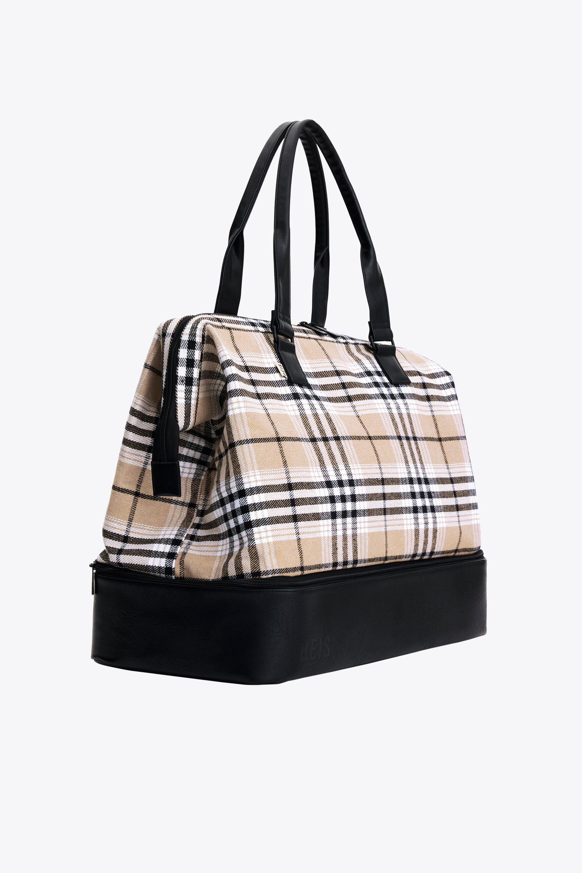 Beis plaid weekender bag Outlet