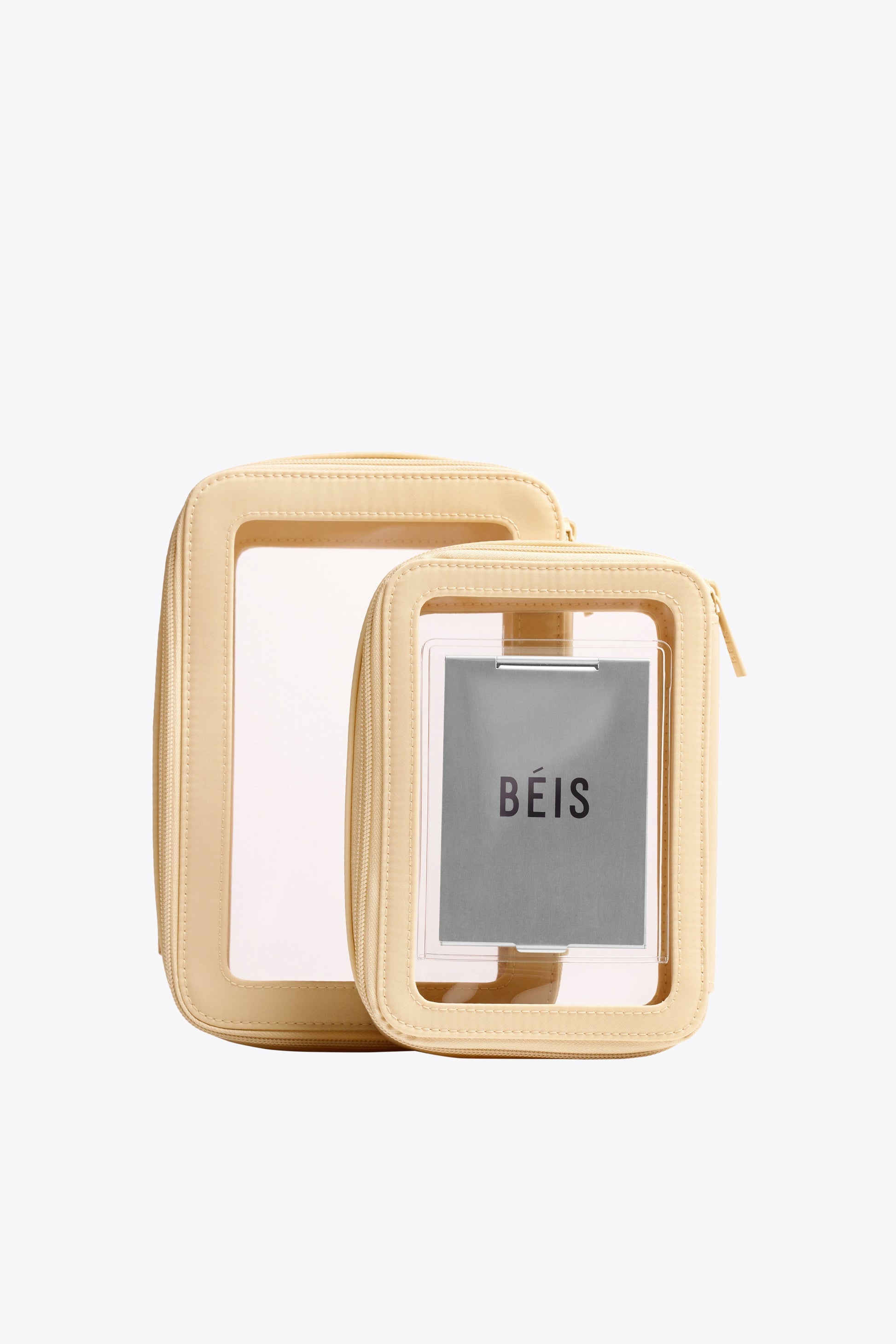 BÉIS 'The In Flight Cosmetic Set' In Beige BÉIS 'The In Flight Cosmetic Set' In Beige