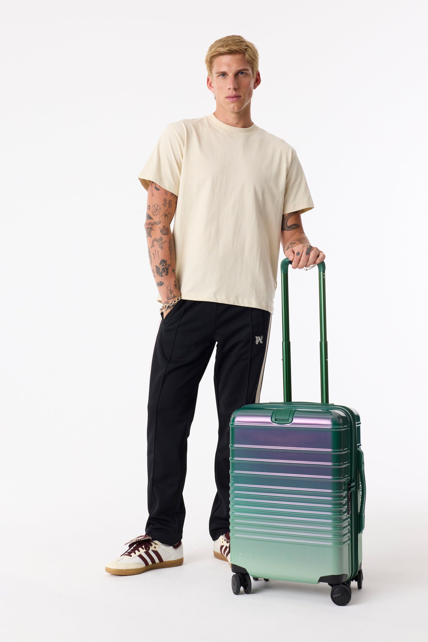 The Carry-On Roller in Wicked Green