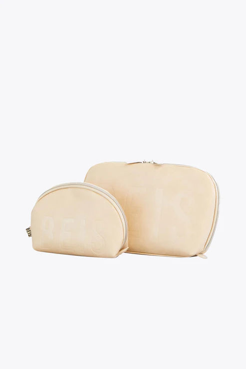 The Cosmetic Pouch Set in Beige