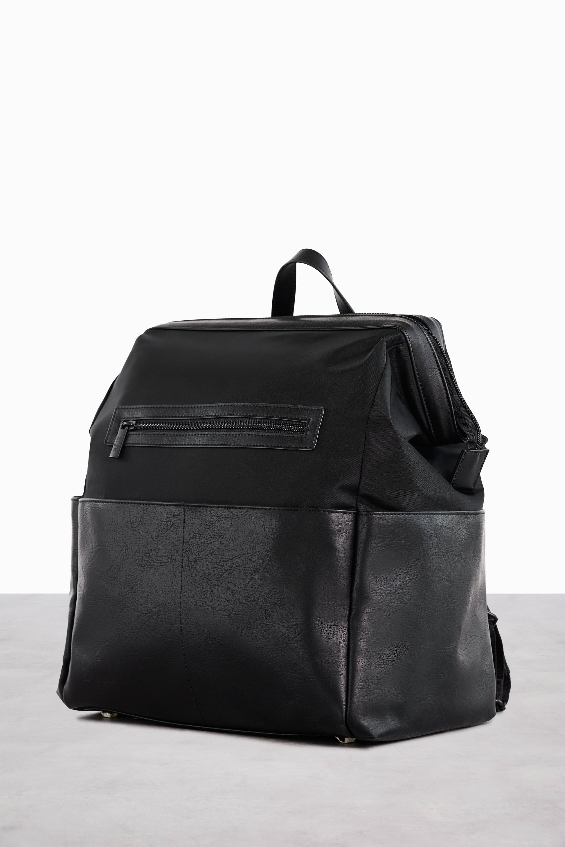 diaper bags backpack leather The Backpack Diaper Bag in Black