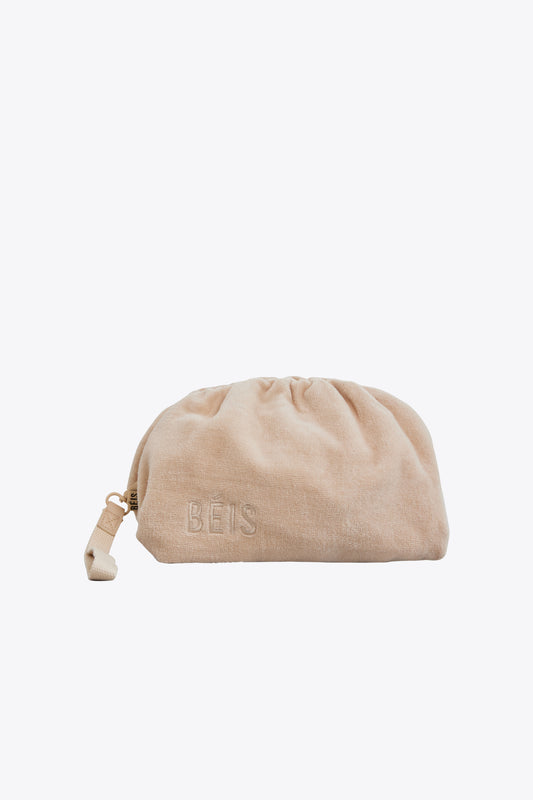 The Terry Cosmetic Clutch in Beige