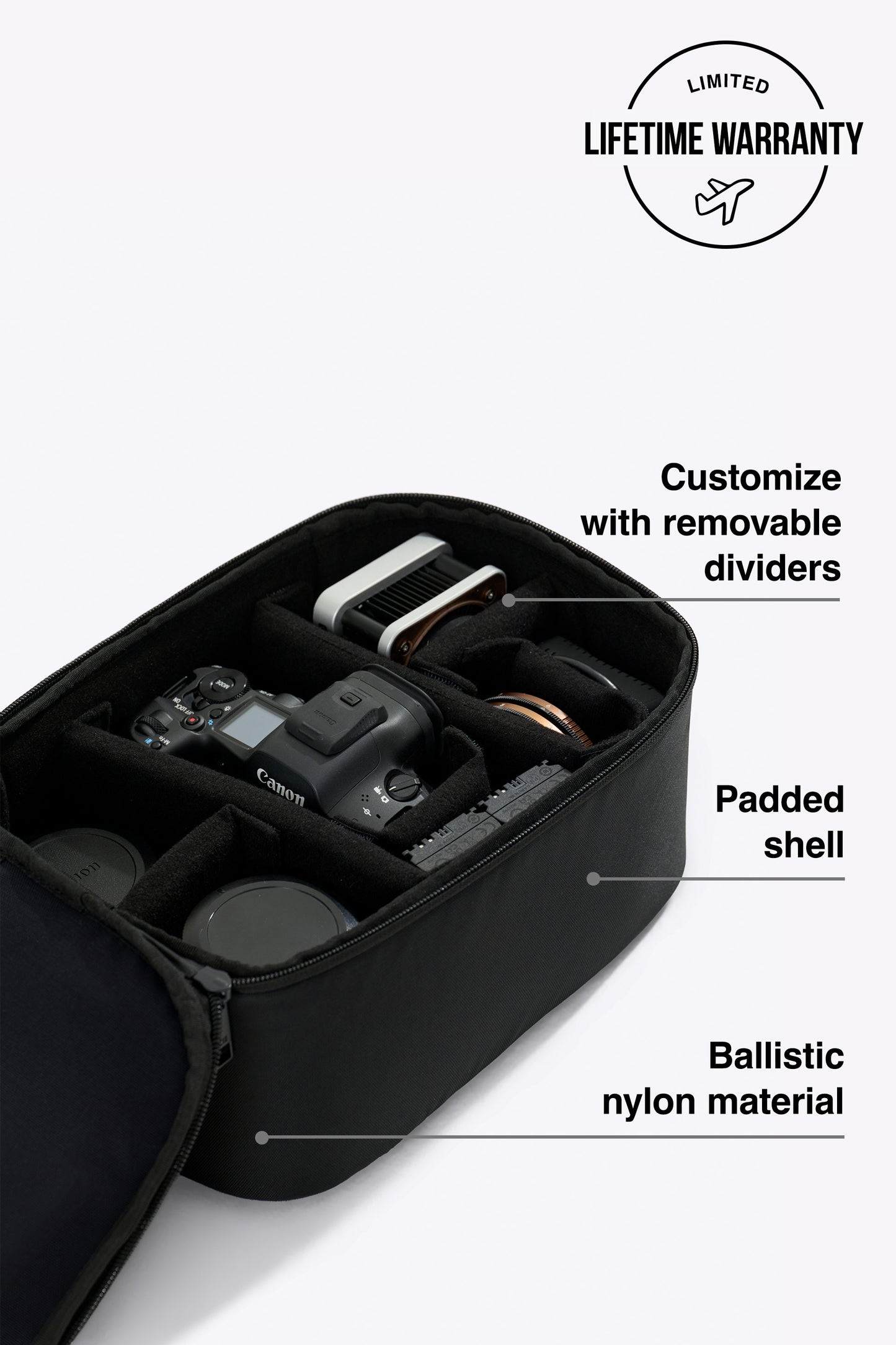 The Camera Gear Insert in Black