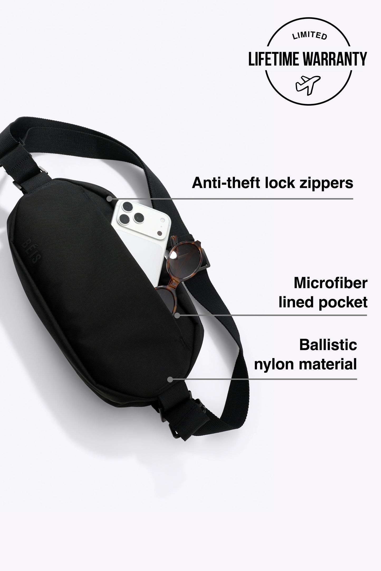 The Pro Travel Sling in Black