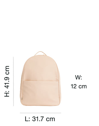The Commuter Backpack In Beige dimension