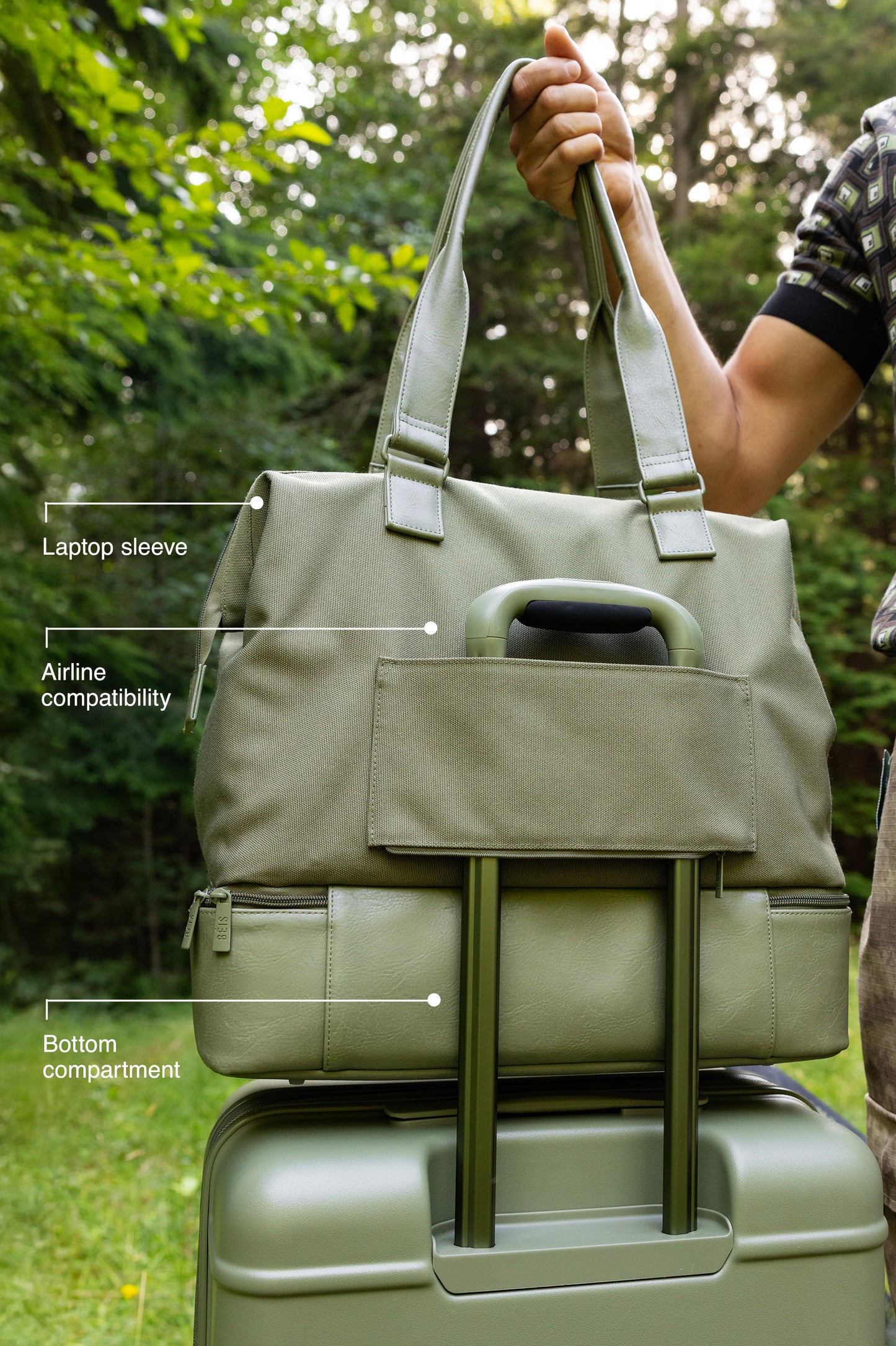 Le Mini Weekender en Olive