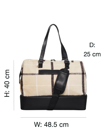 Beis plaid weekender bag Outlet