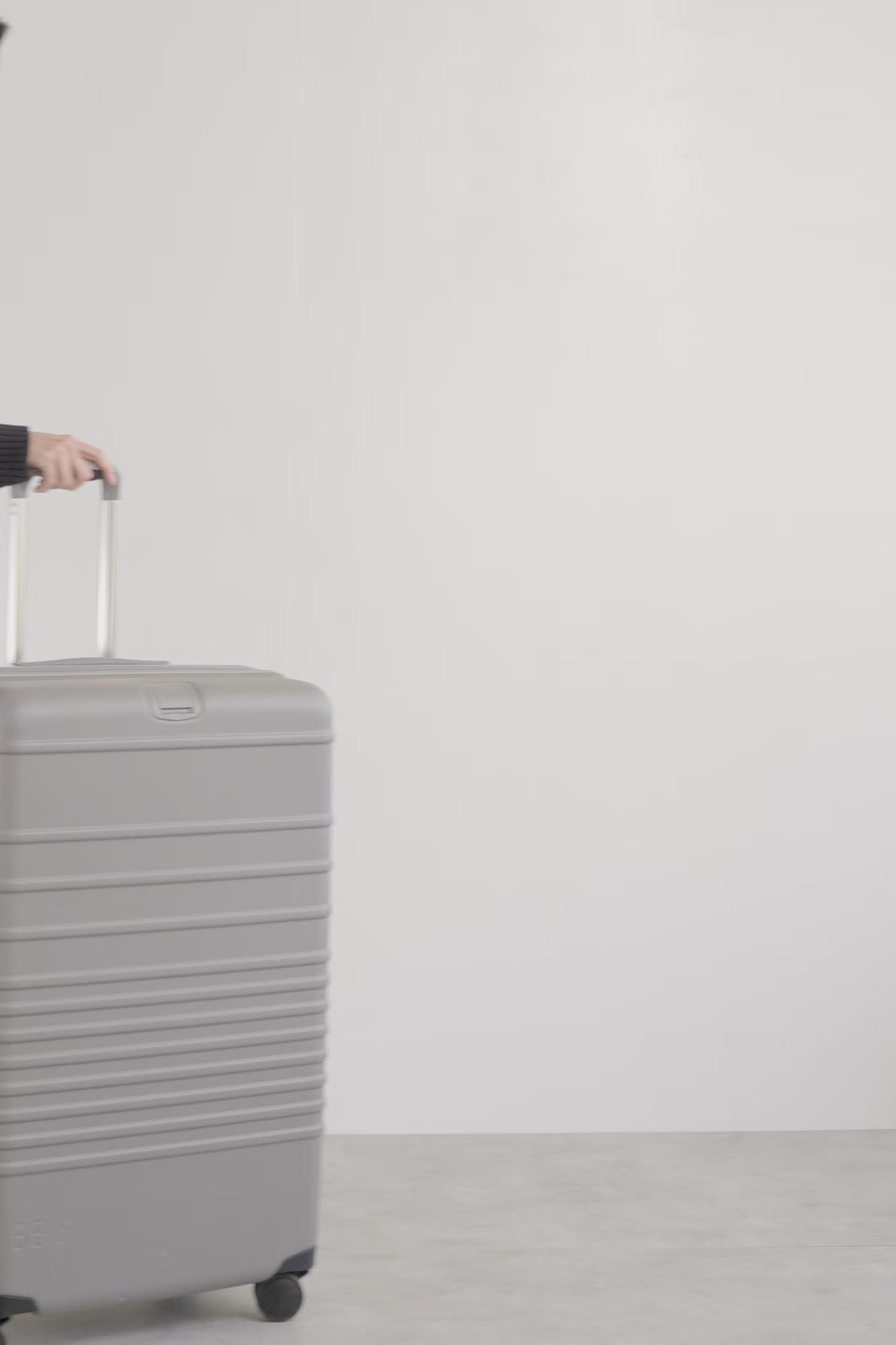 BÉIS 'The Large Check-In Roller' in Grey - Grey 29 inch Large