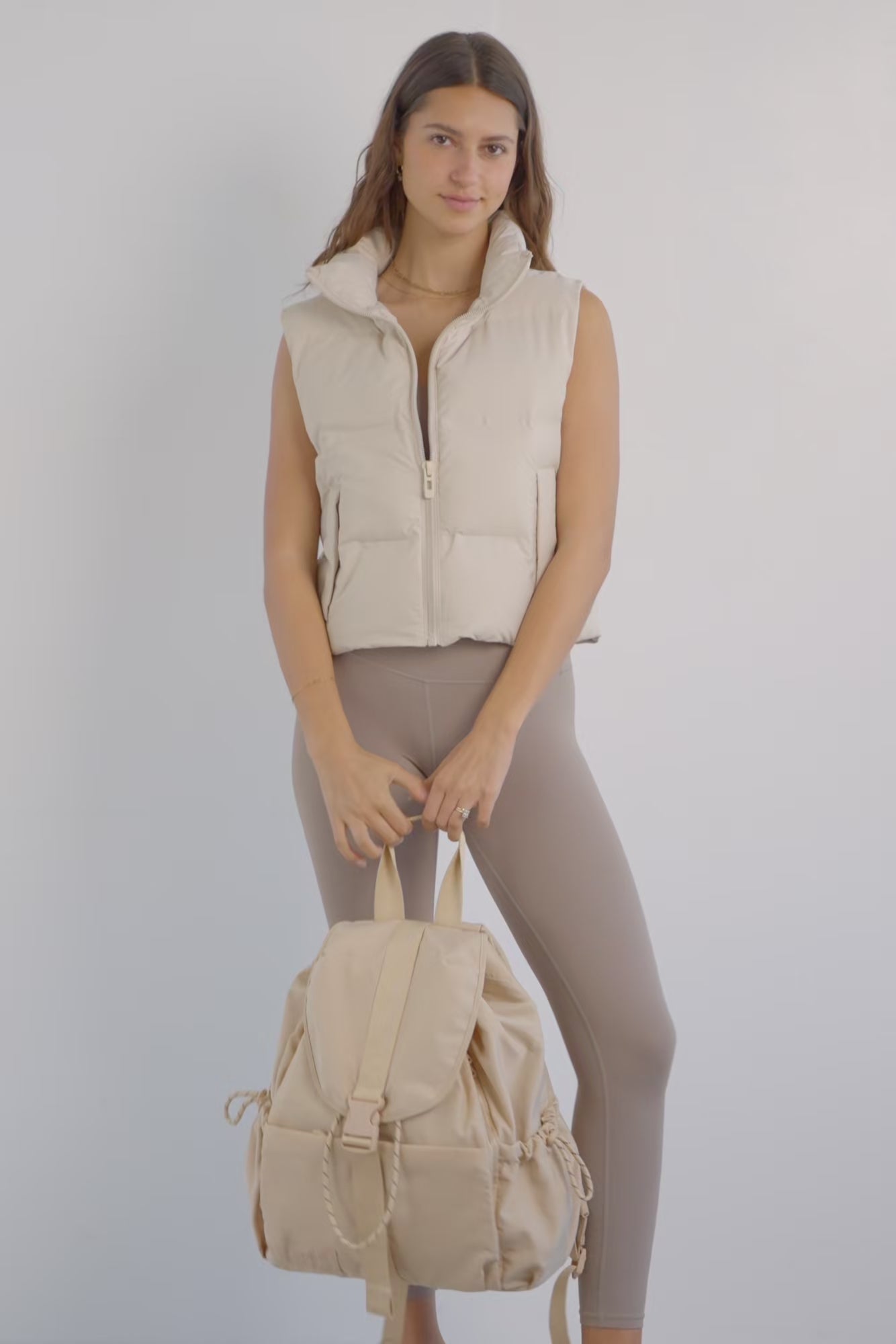 Tennis Backpack Inspired Beige Chic Backpack The in - Sport