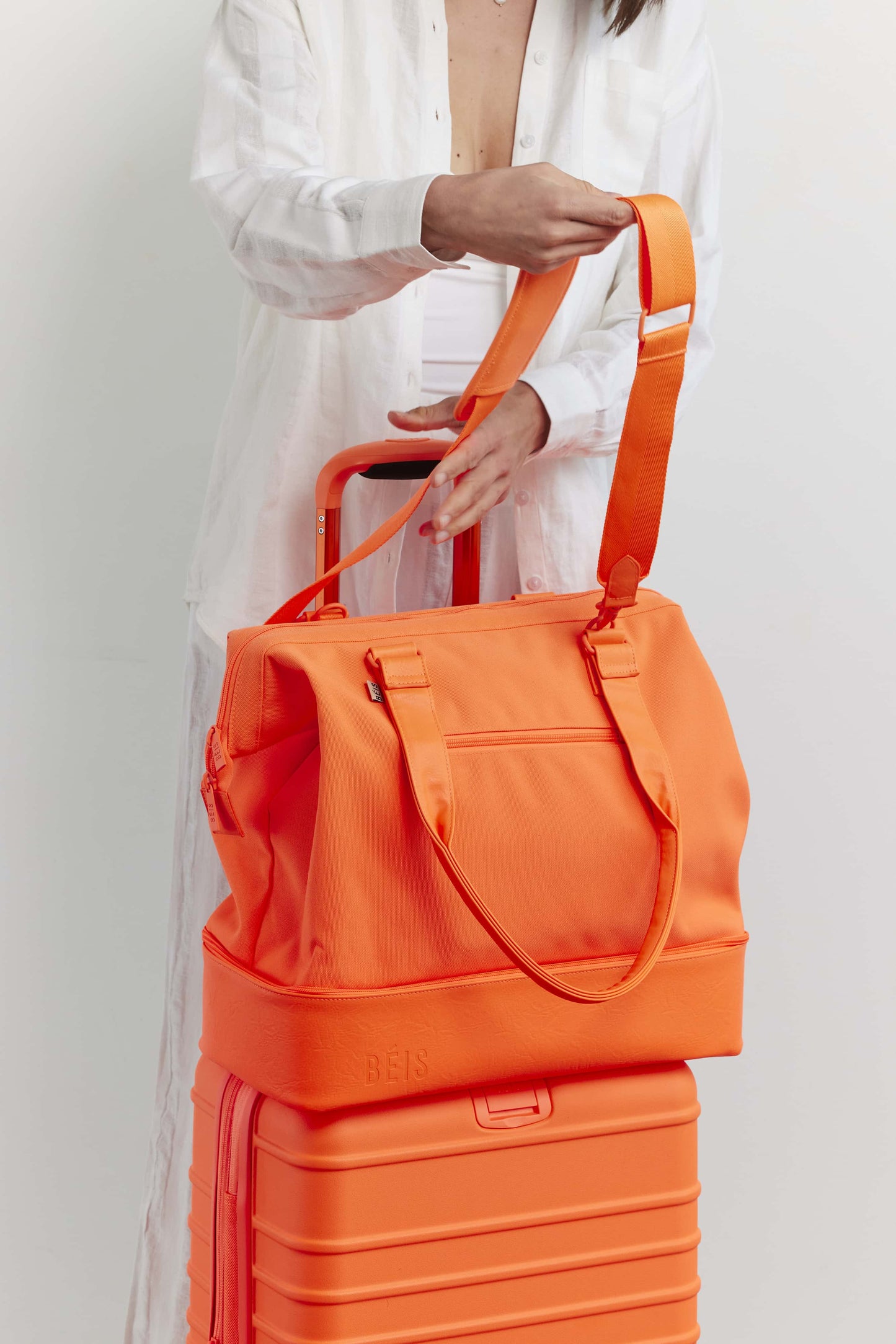 The Mini Weekender in Creamsicle