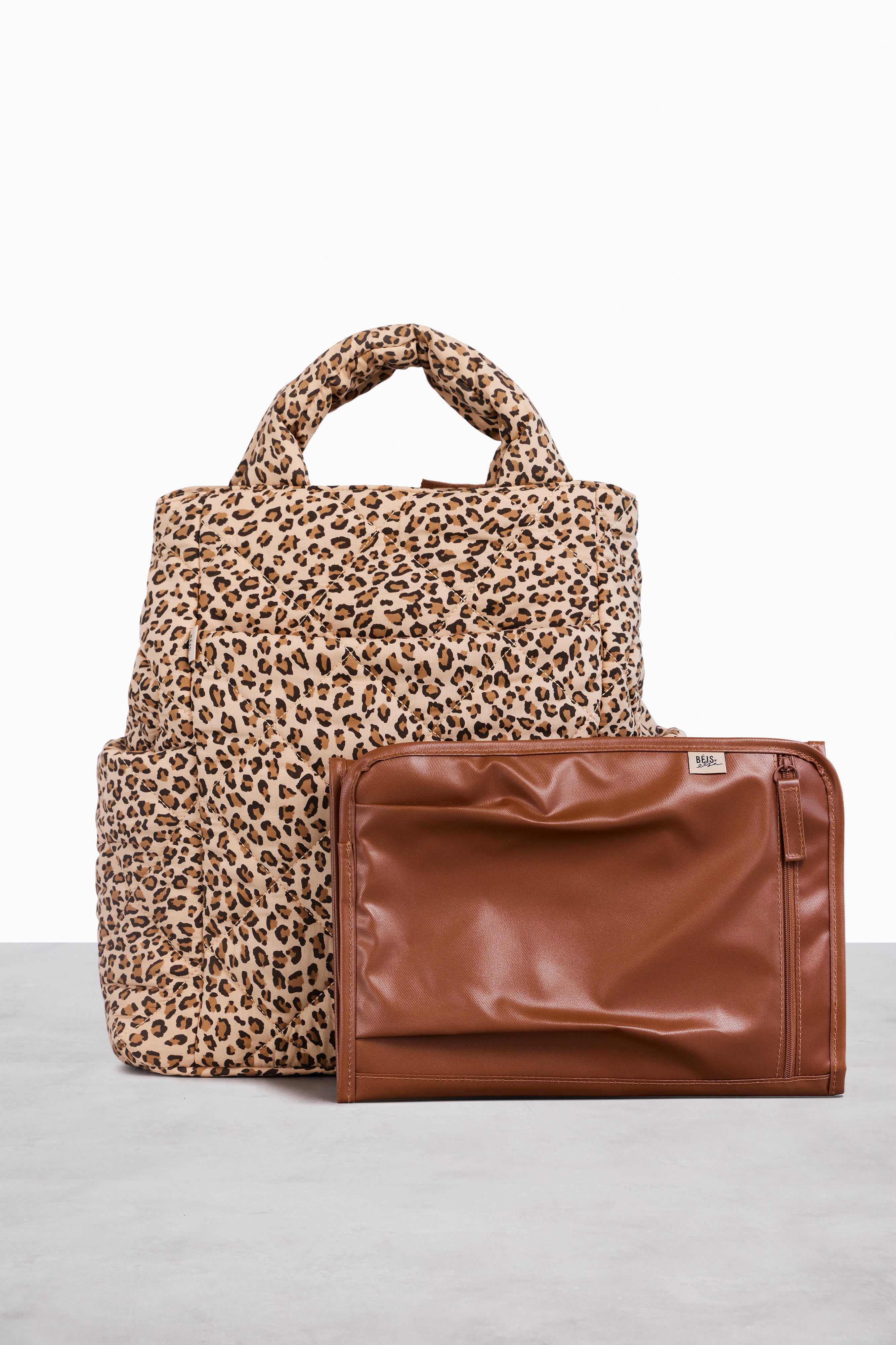 Leopard backpack diaper bag sale